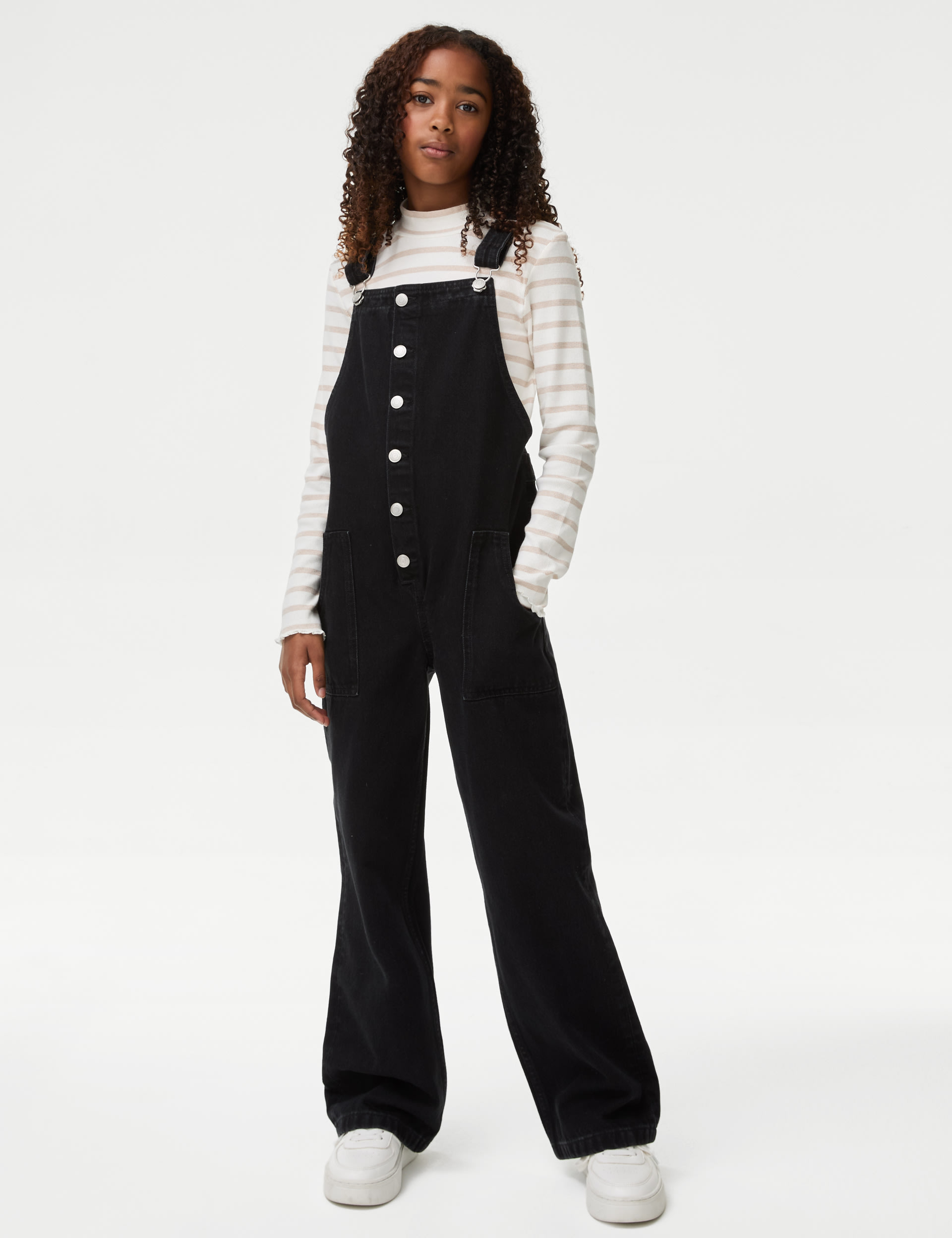 Pure Cotton Denim Dungarees (6-16 Yrs) 3 of 4