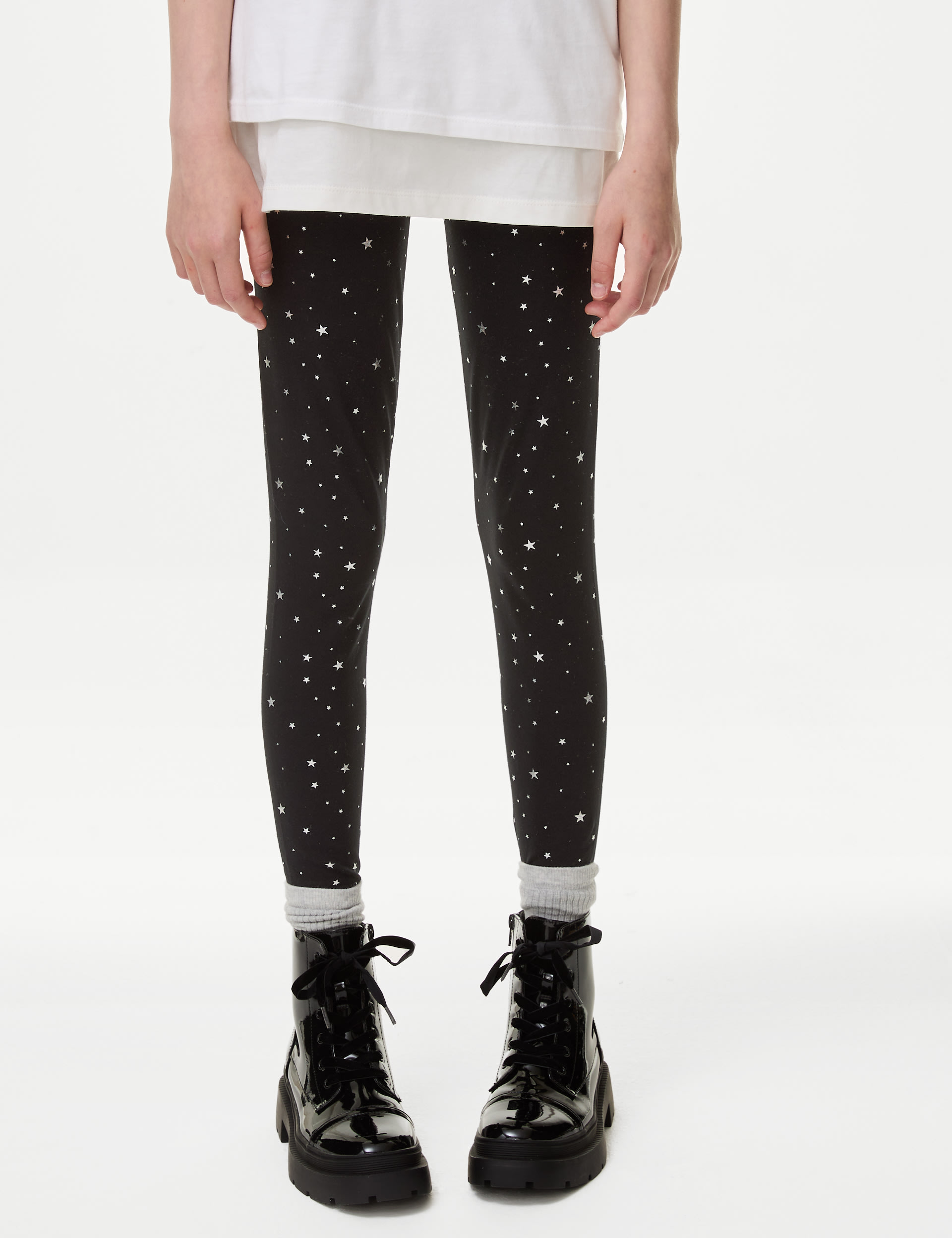 Cotton Rich Star Leggings (6-16 Yrs) 4 of 6