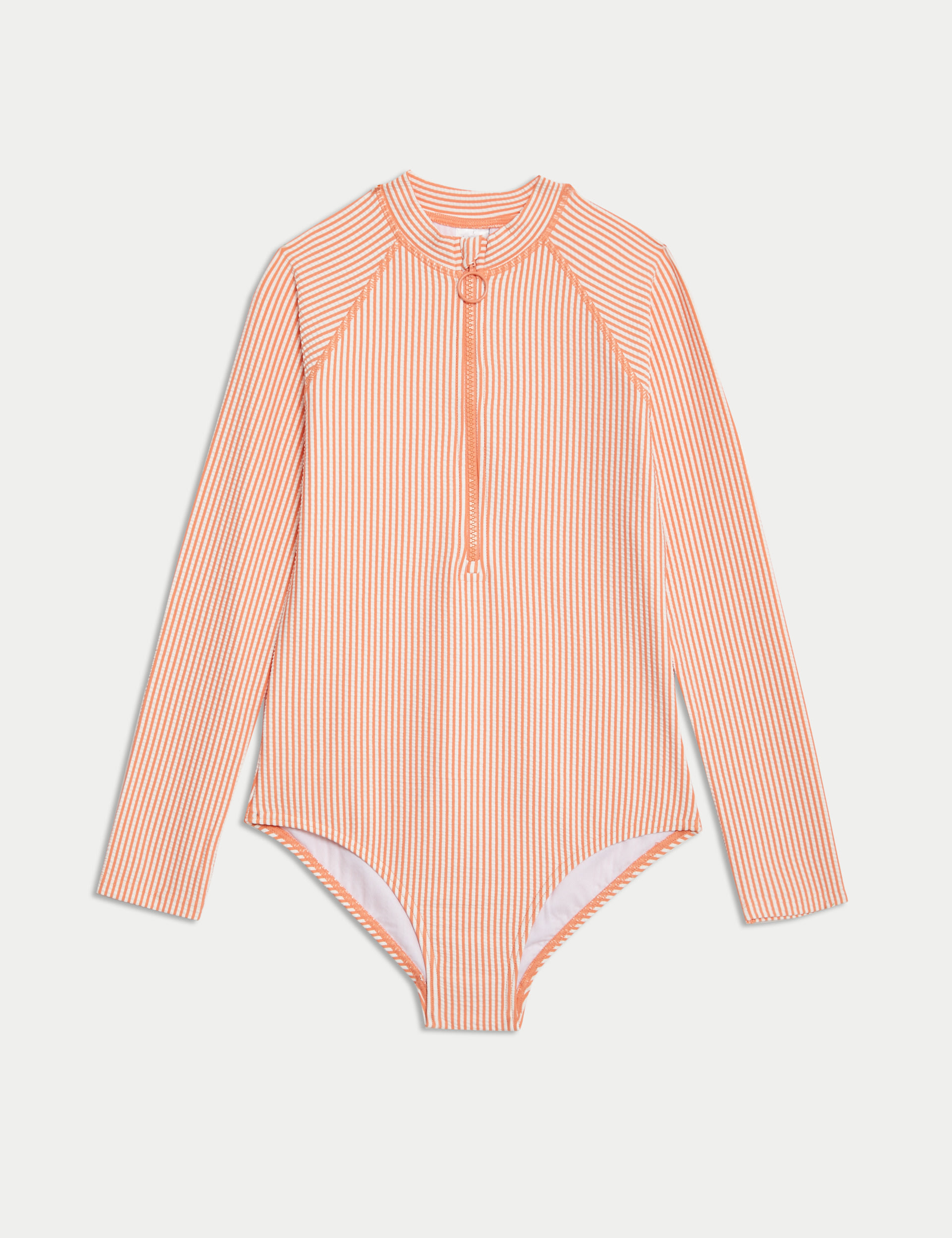 Striped Long Sleeve Swimsuit (6-16 Yrs) 1 of 3