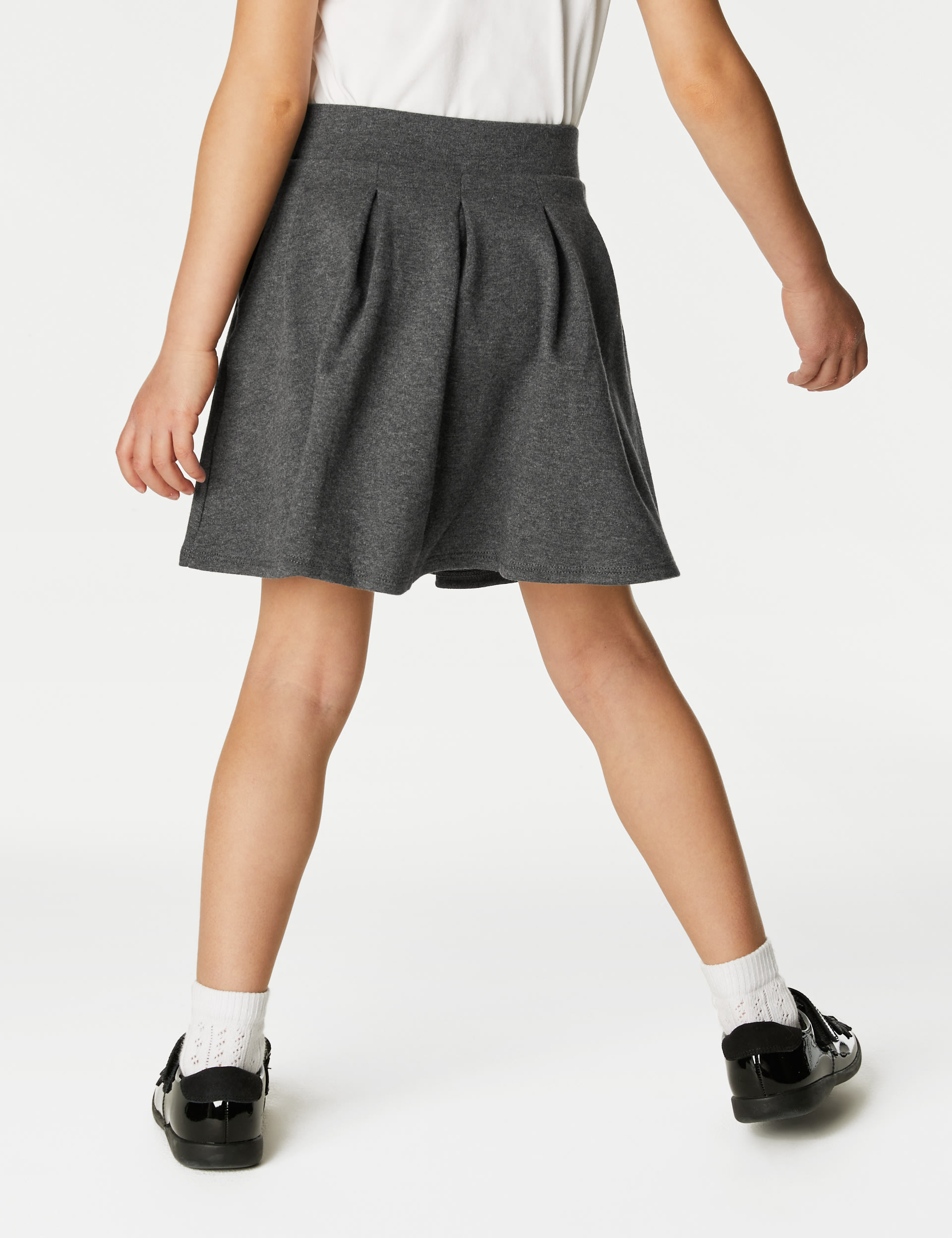 2pk Girls Jersey Bow School Skirts 2 14 Yrs  M S Collection M S 