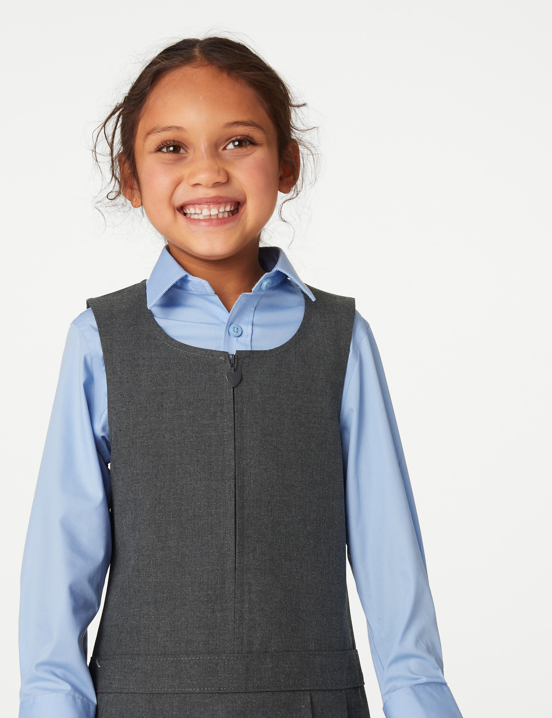 2pk Girls’ Pleated School Pinafores  (2-12 Yrs) 3 of 6