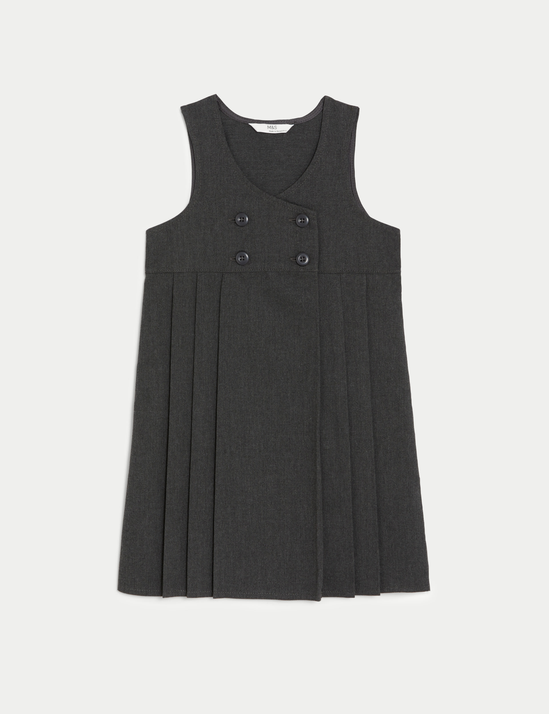 Girls' Double Breasted School Pinafore (2-12 Yrs) 2 of 5