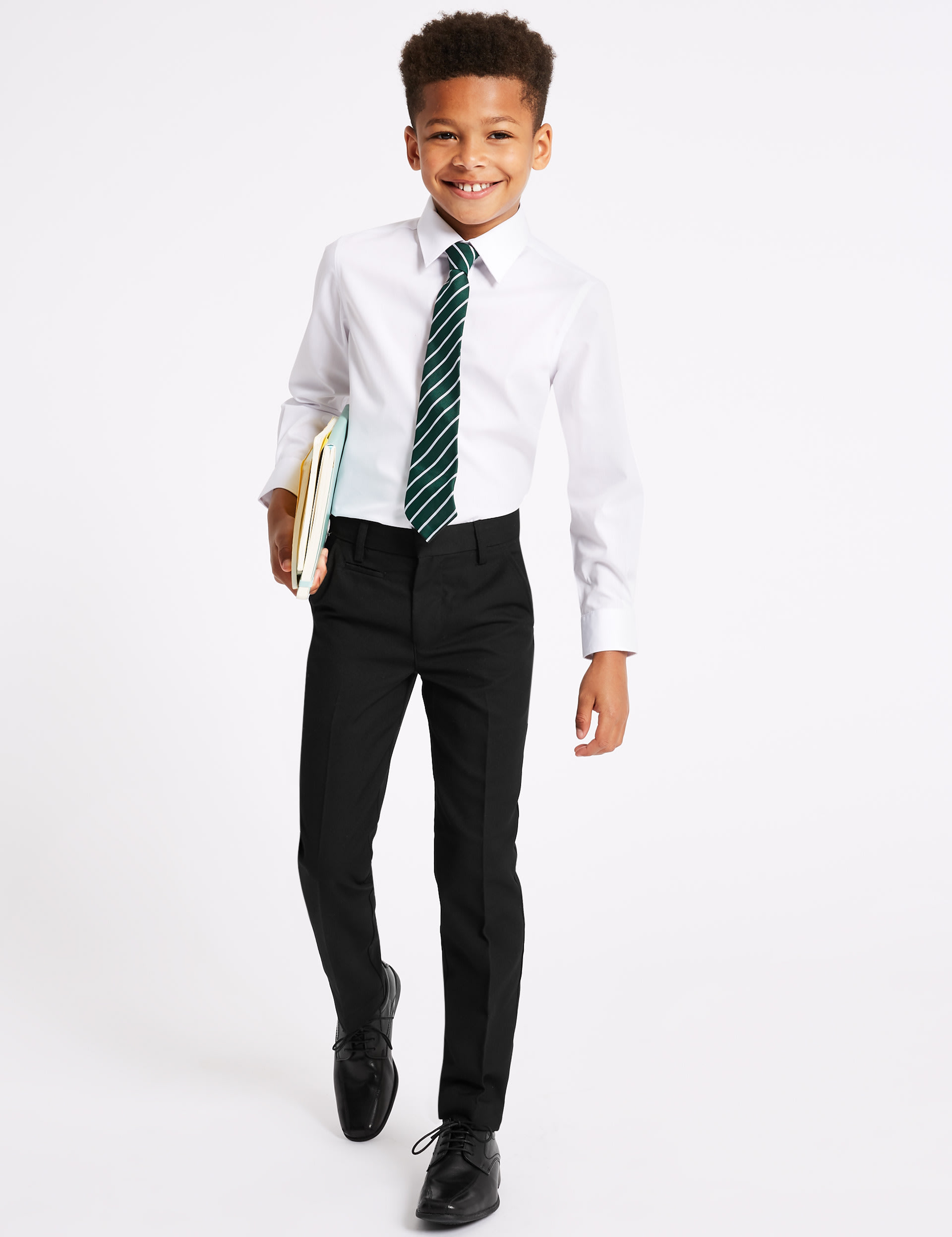 Boys’ Slim Leg Slim Fit School Trousers 1 of 6