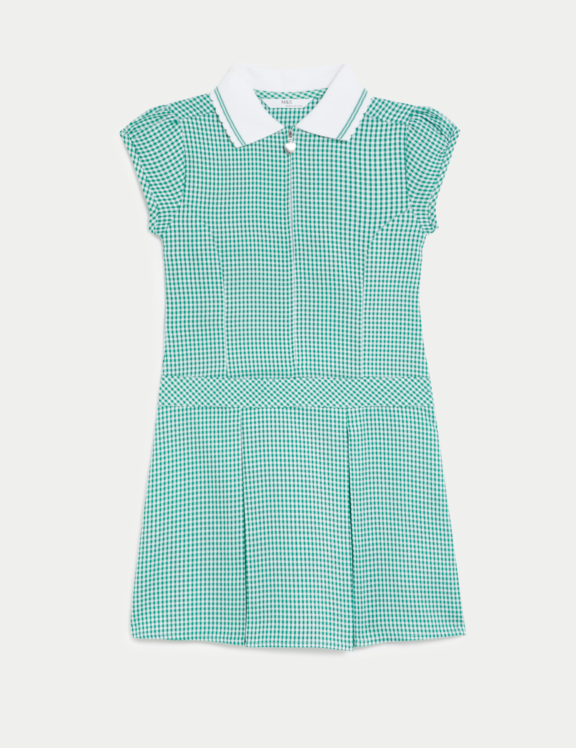 Girls' Gingham Pleated School Dress (2-14 Yrs) 2 of 5