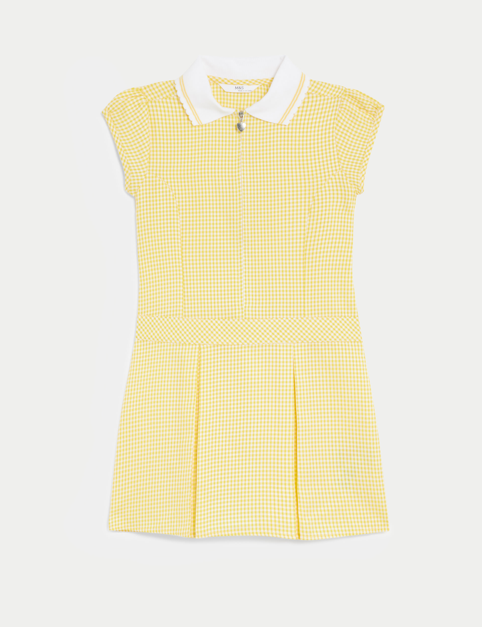 Girls' Gingham Pleated School Dress (2-14 Yrs) 2 of 5