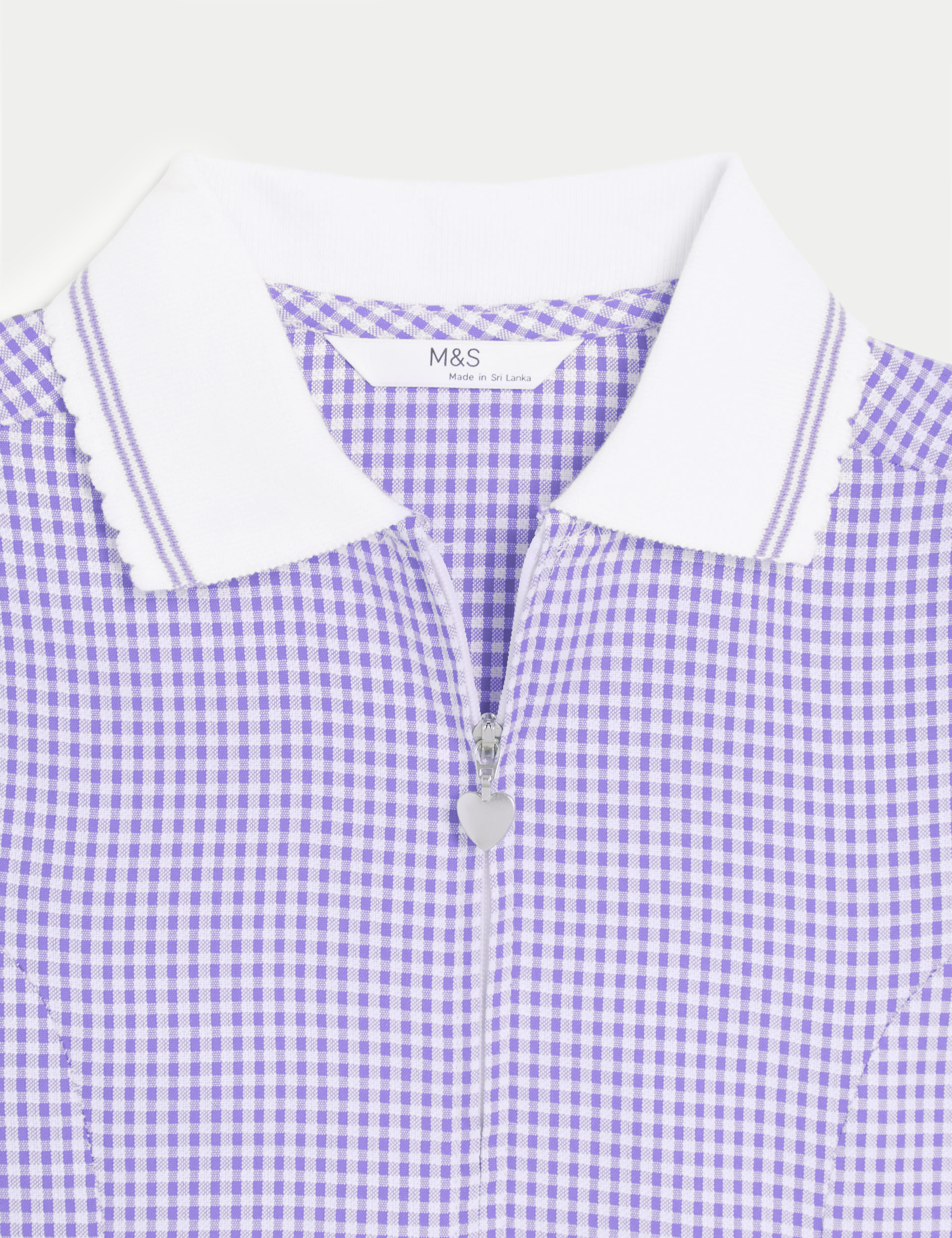 Girls' Gingham School Playsuit (2-14 Yrs) 5 of 5