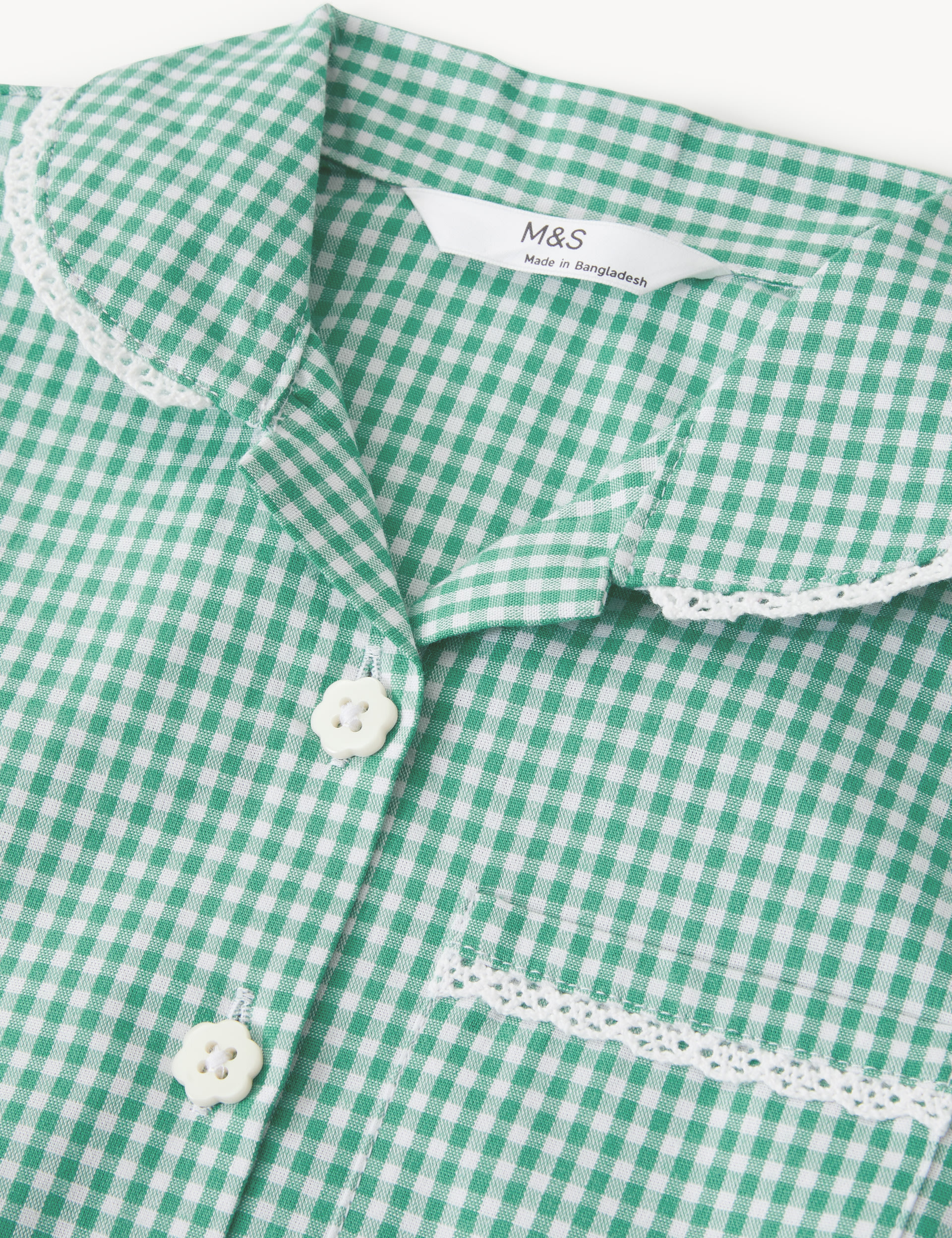 2pk Girls' Cotton Rich Gingham School Dresses (2-14 Yrs) 5 of 5