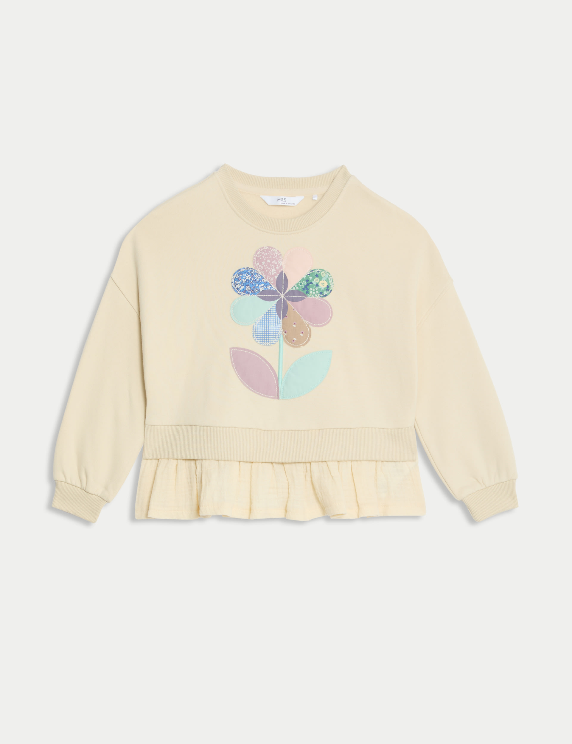 Cotton Rich Floral Sweatshirt (2-8 Yrs) 2 of 6