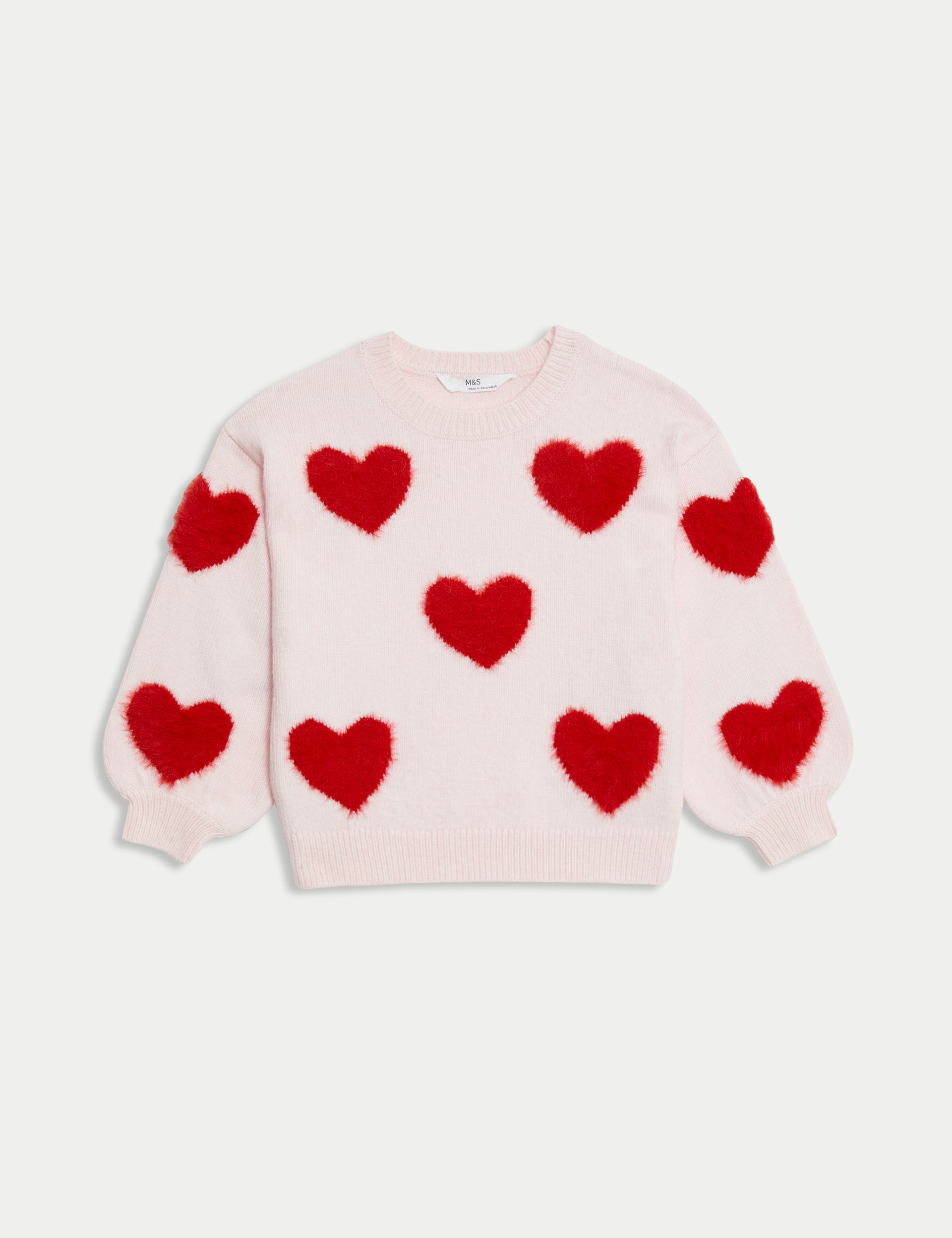 Heart Bouclé Jumper (2-8 Yrs) 1 of 1