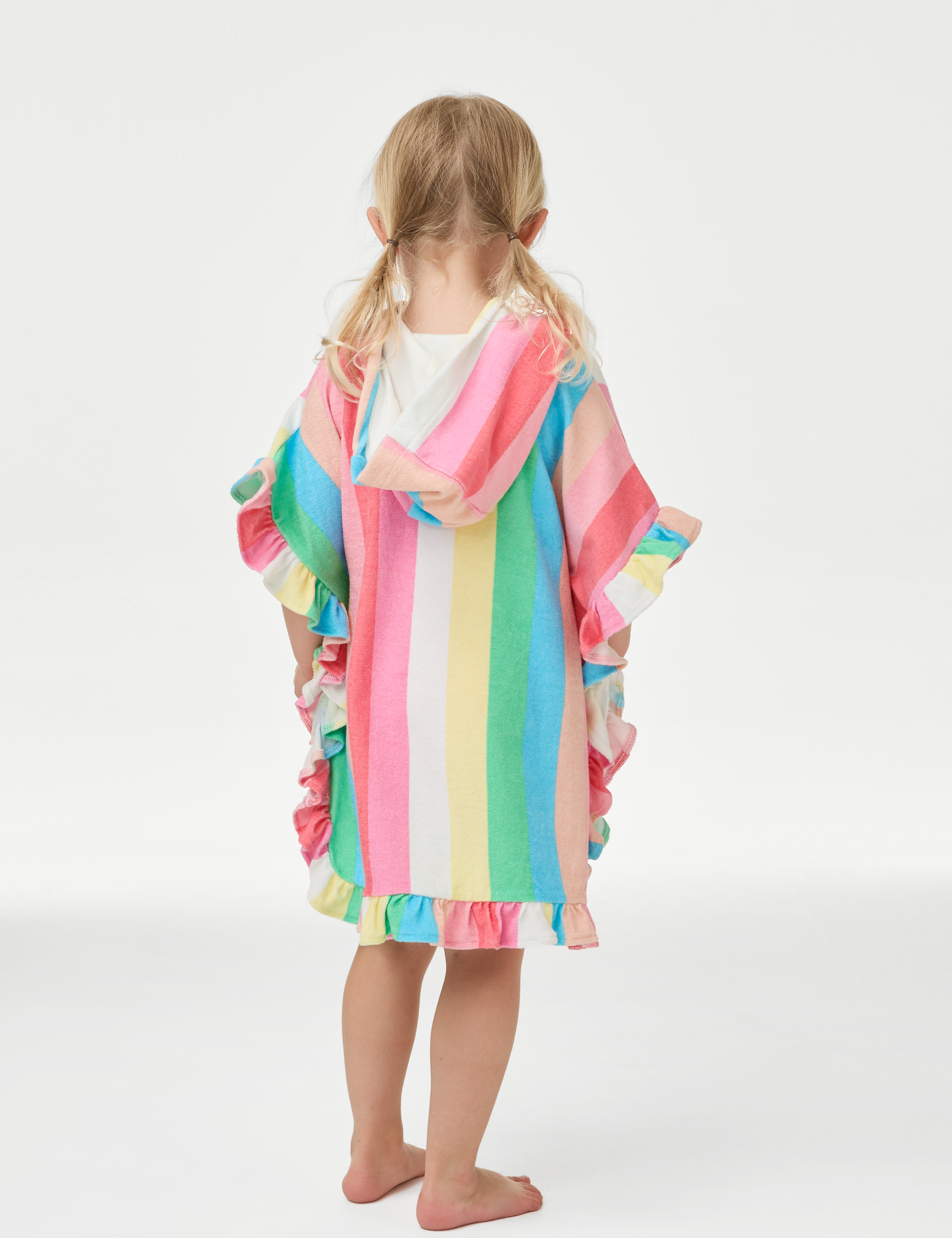 Cotton Rich Rainbow Towelling Poncho (2-8 Yrs) 5 of 5