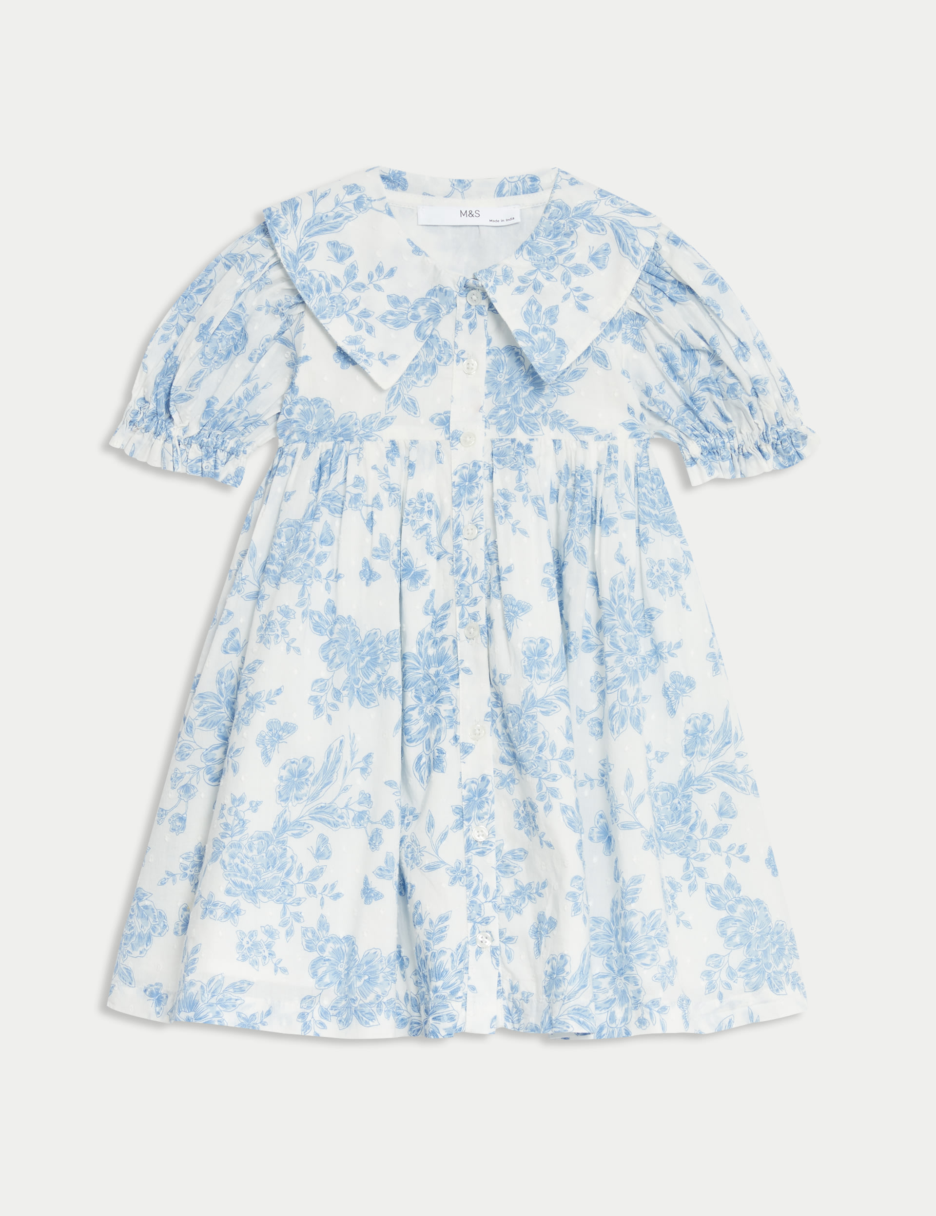 Pure Cotton Floral Dress (2-8 Yrs) 3 of 5