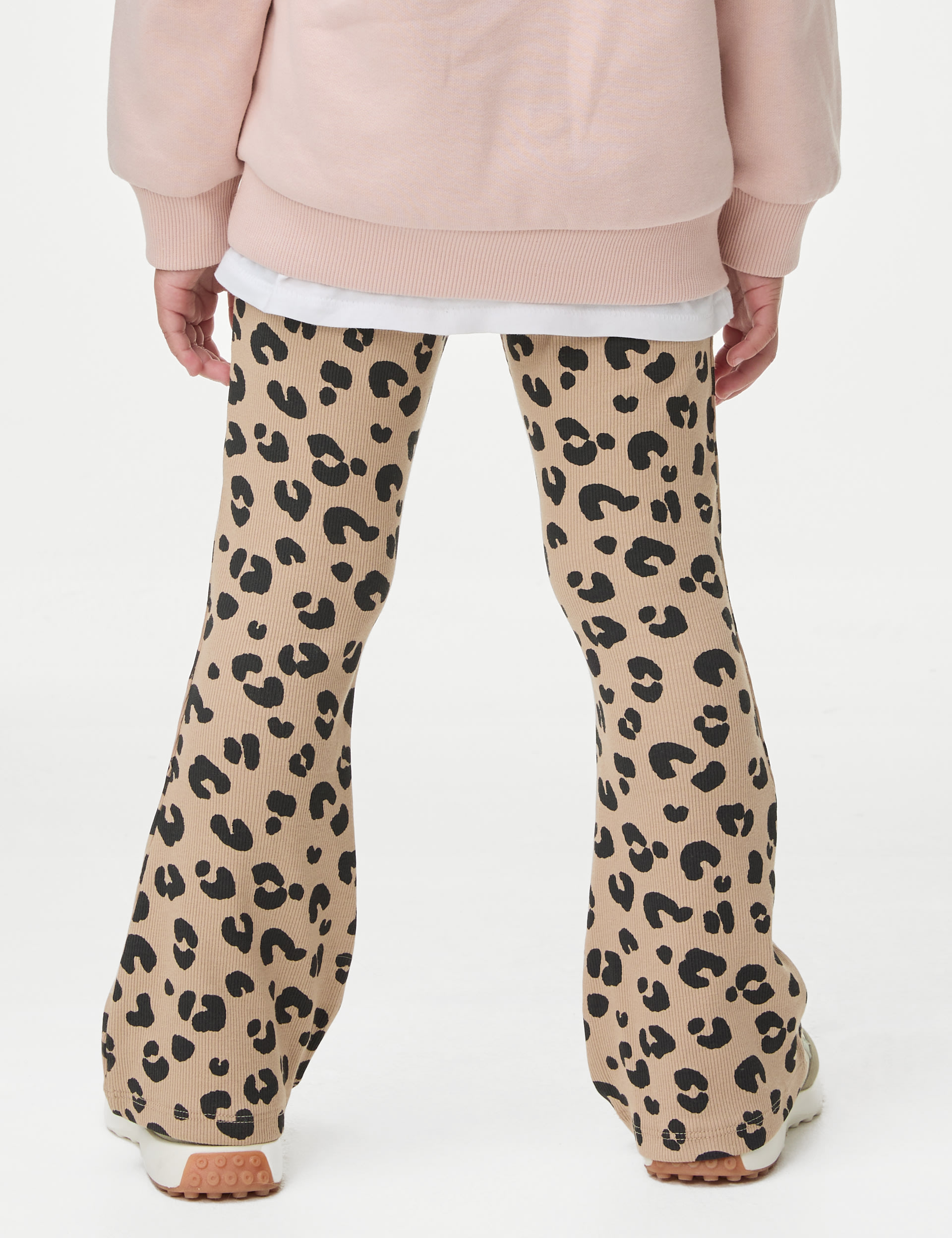 Cotton Rich Leopard Flared Leggings (2-8 Yrs) 5 of 5