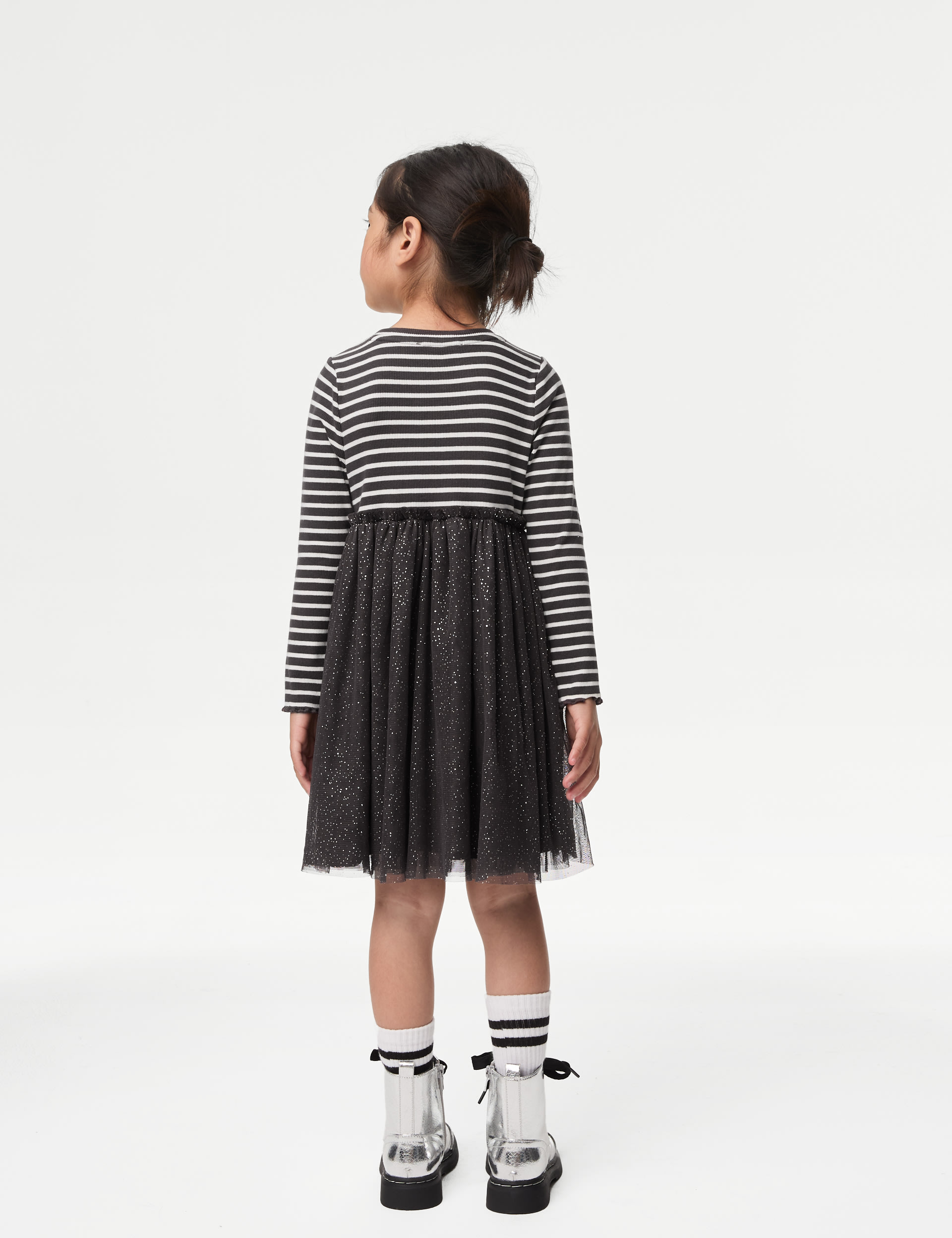 Striped Glitter Dress (2-8 Yrs) 4 of 5