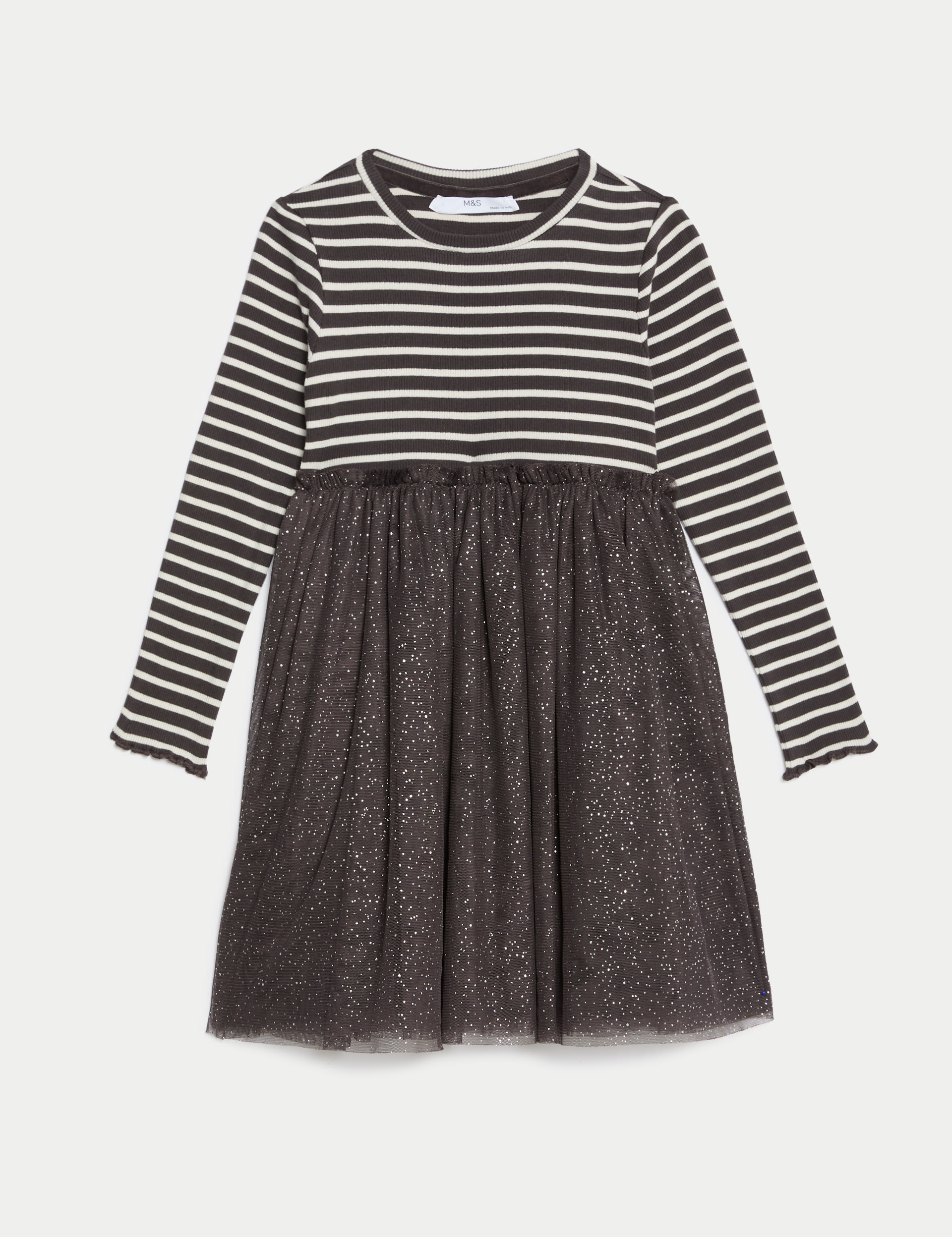 Striped Glitter Dress (2-8 Yrs) 2 of 5