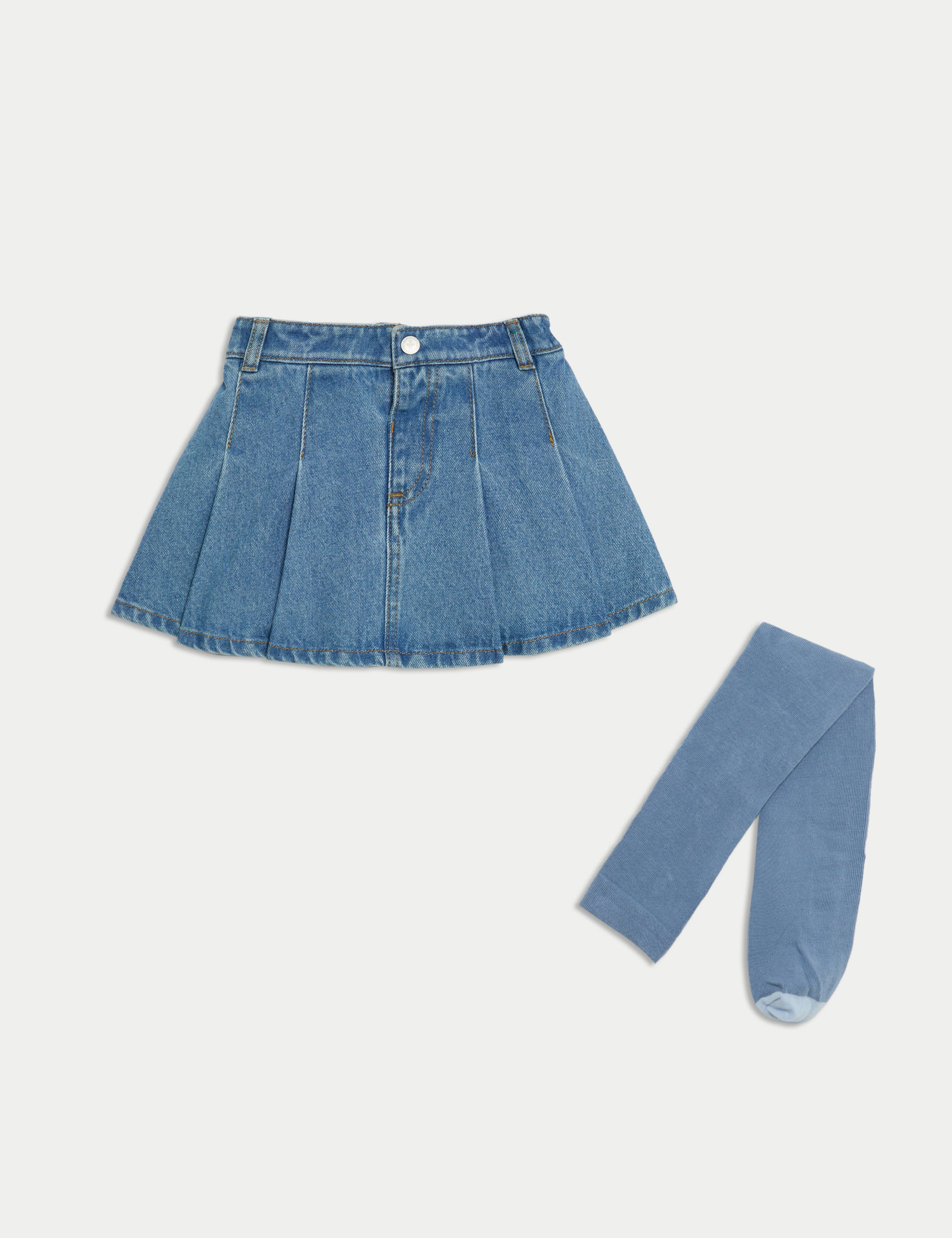 Denim Skirt with Tights (2-8 Yrs) 2 of 5