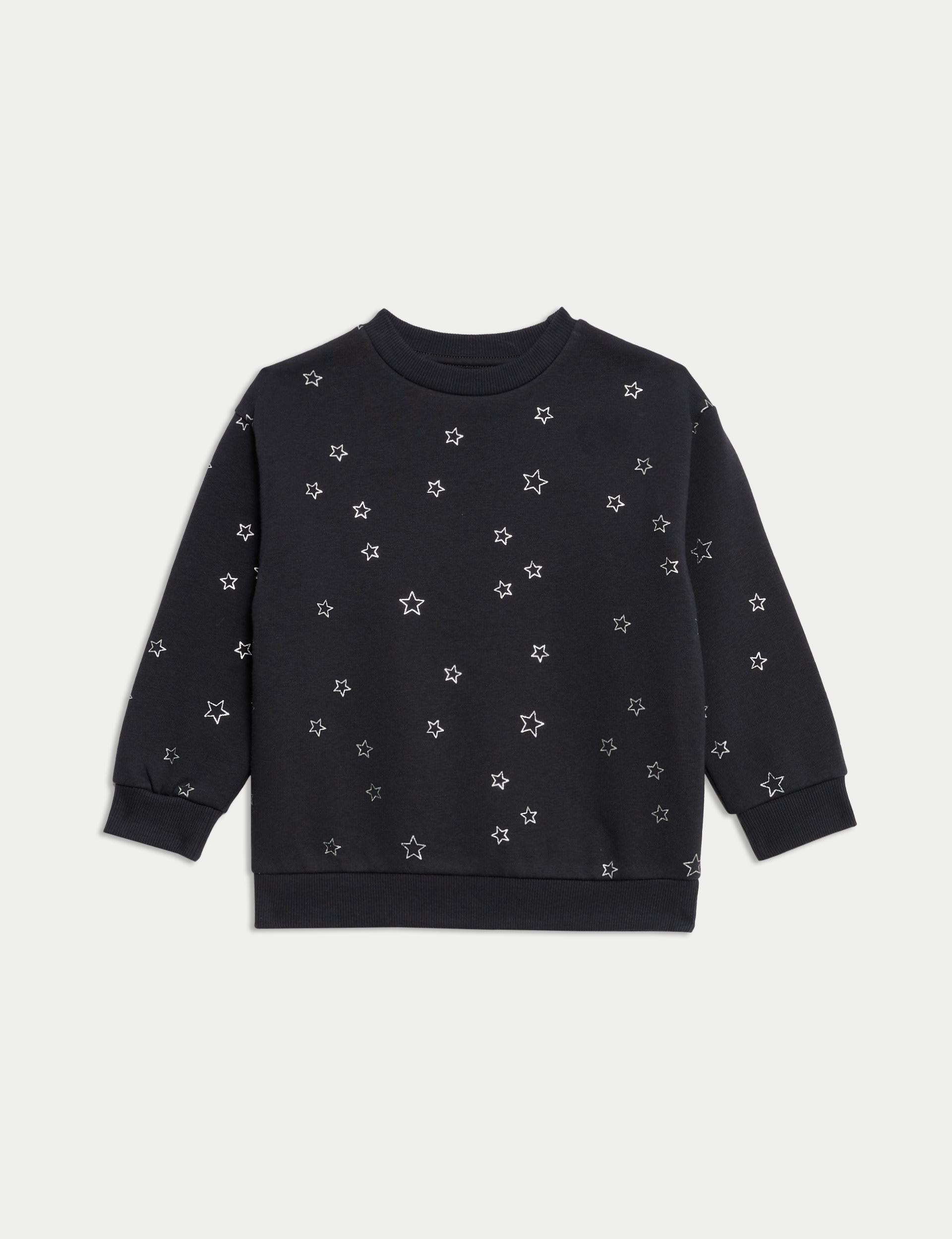 Cotton Rich Foil Star Sweatshirt (2-8 Yrs) 2 of 6