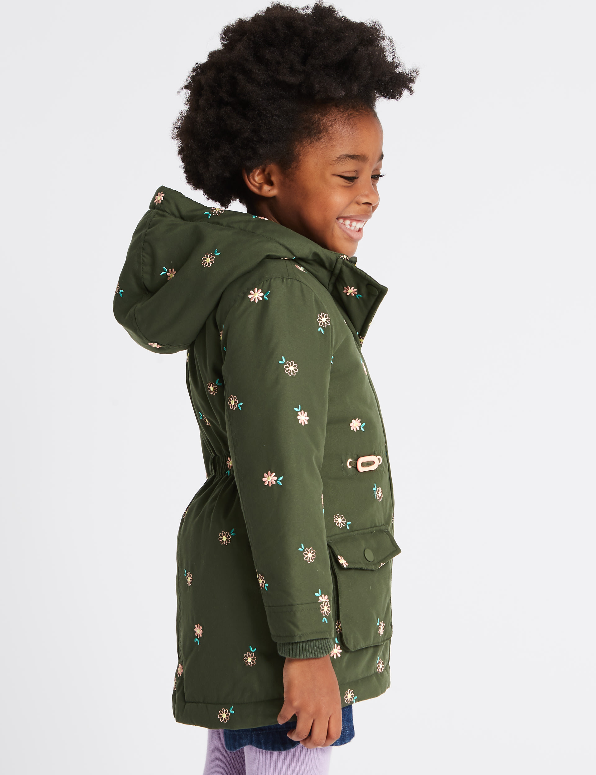 Embroidered parka deals