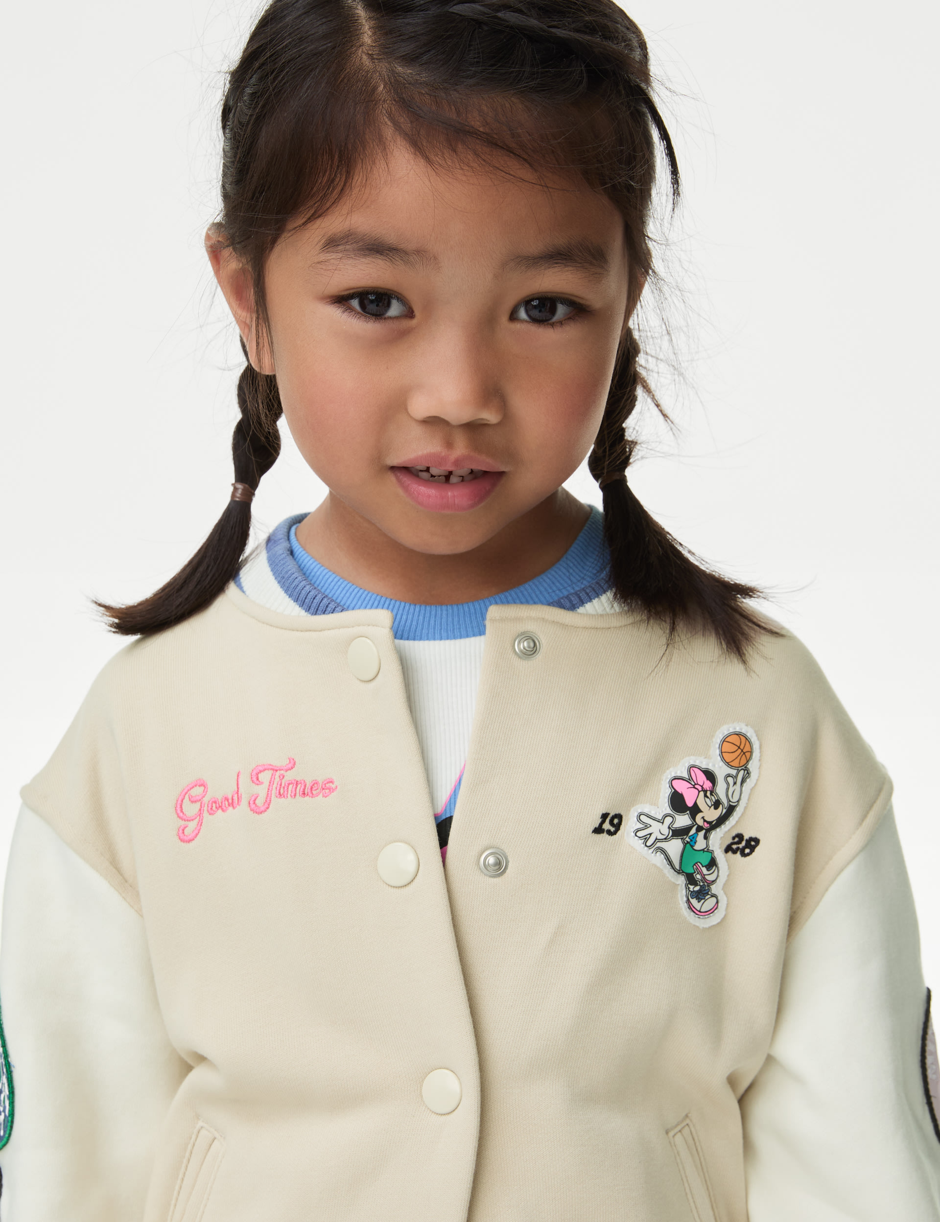 Pure Cotton Minnie Mouse™ Bomber (2-8 Yrs) 3 of 7