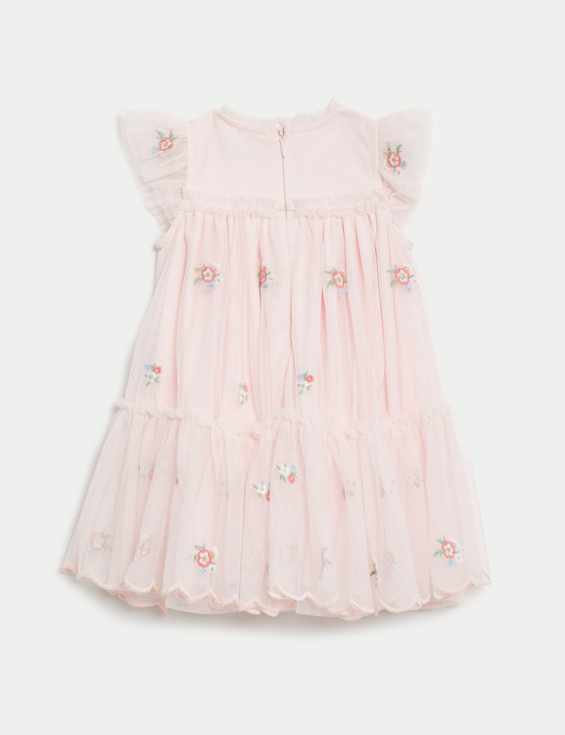 Floral Embroidered Tiered Occasion Dress (0-3 Yrs) 3 of 5