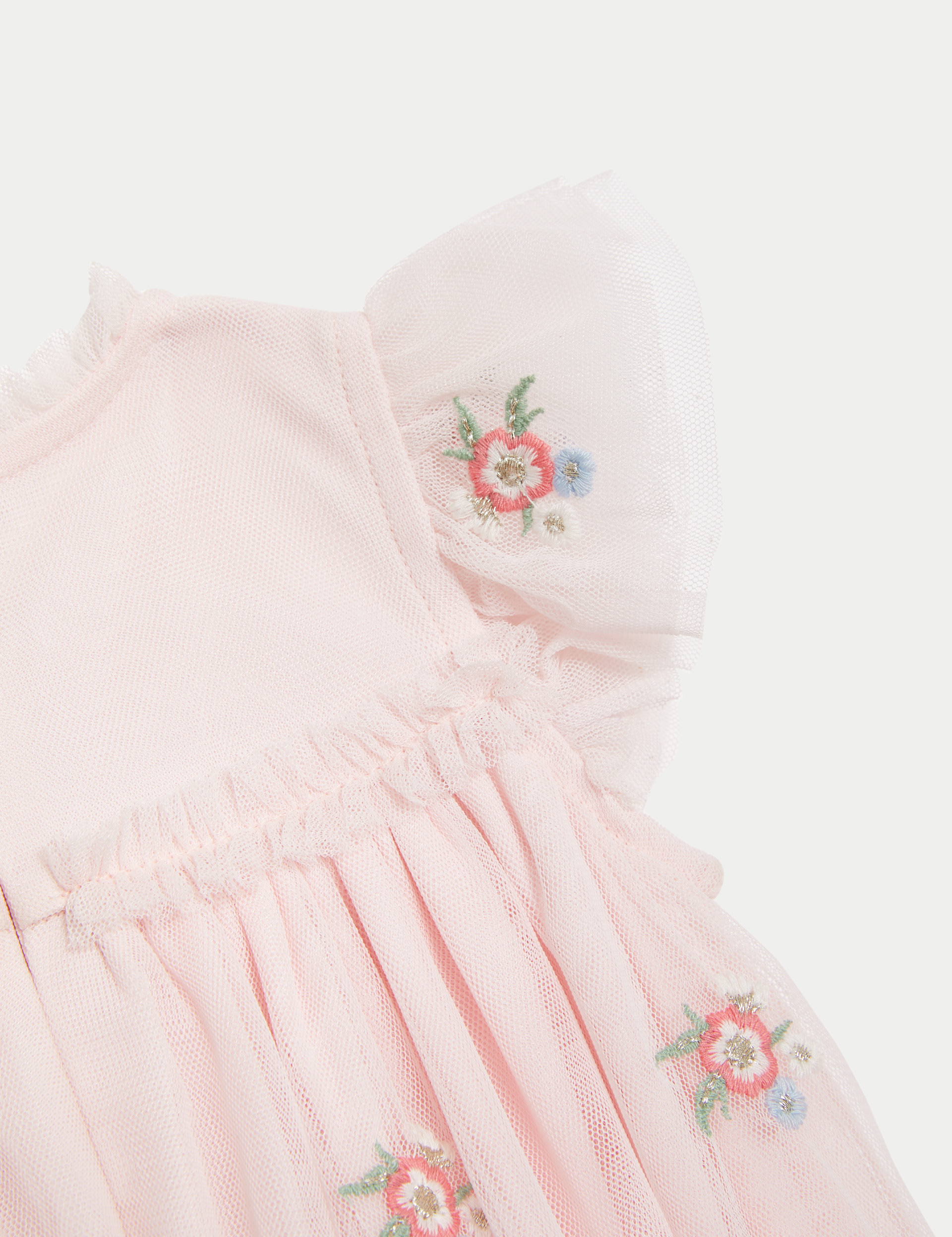 Floral Embroidered Tiered Occasion Dress (0-3 Yrs) 4 of 5