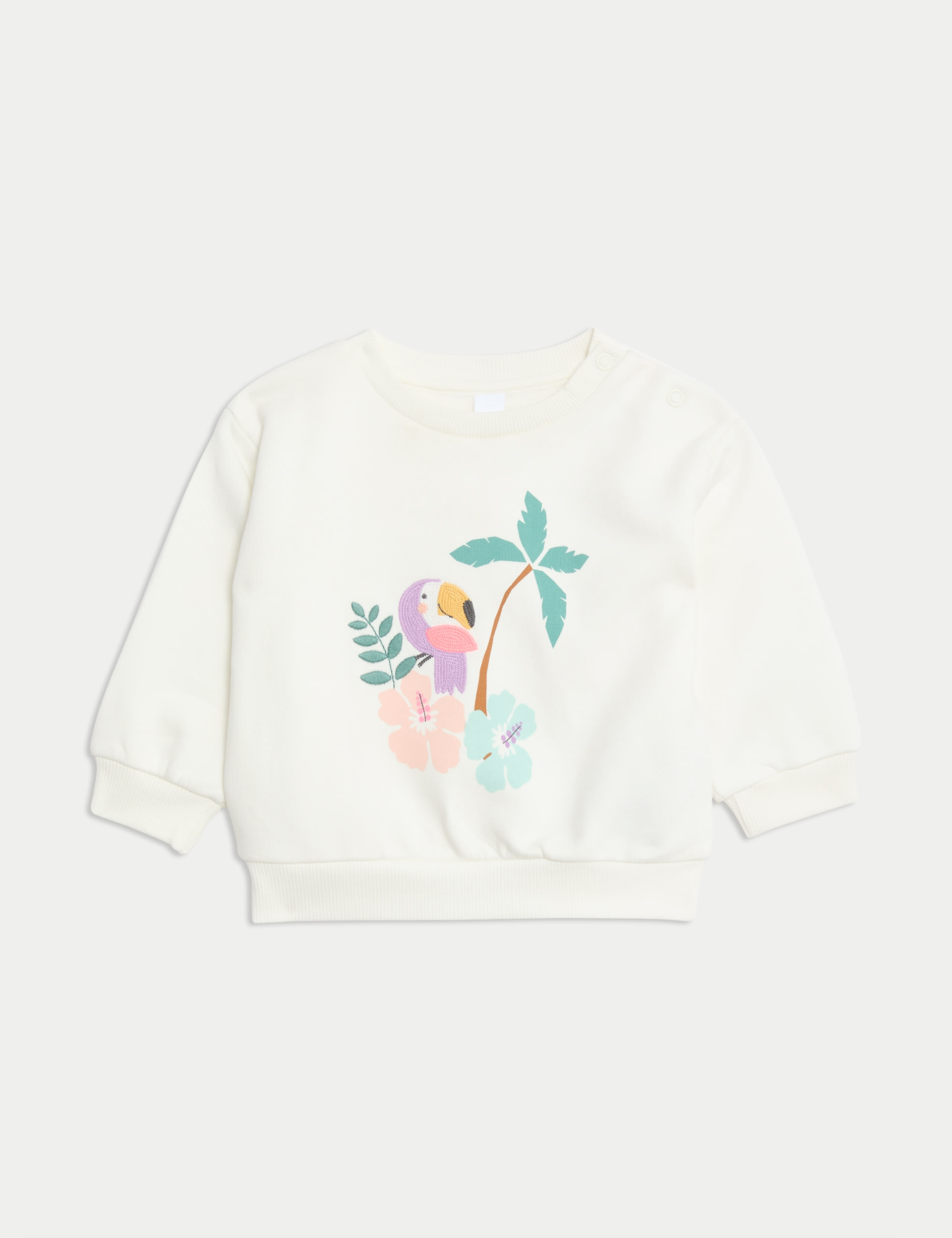 Cotton Rich Palm Tree Sweatshirt (0-3 Yrs) 2 of 5