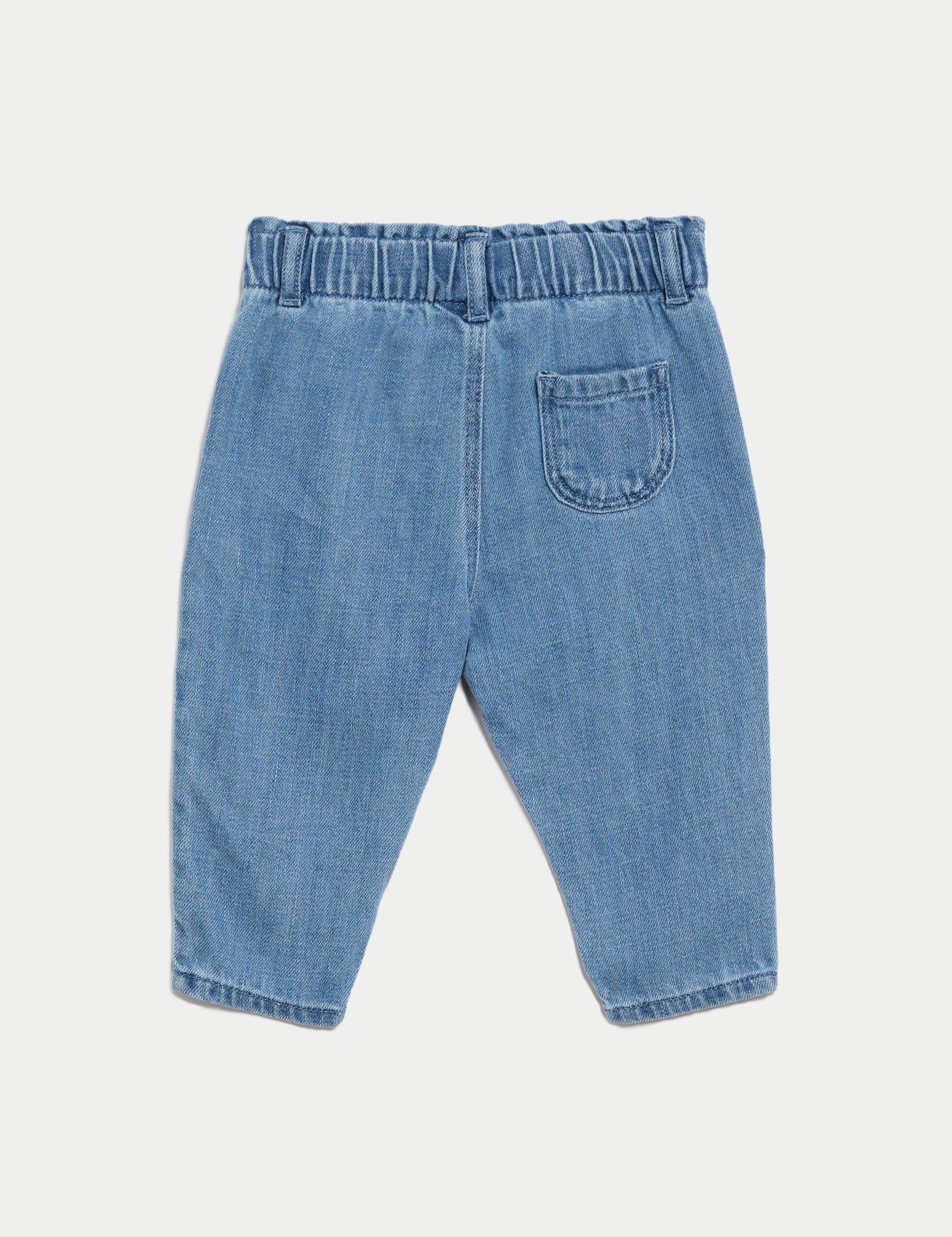 Cotton Rich Elasticated Waist Jeans (0-3 Yrs) 2 of 3