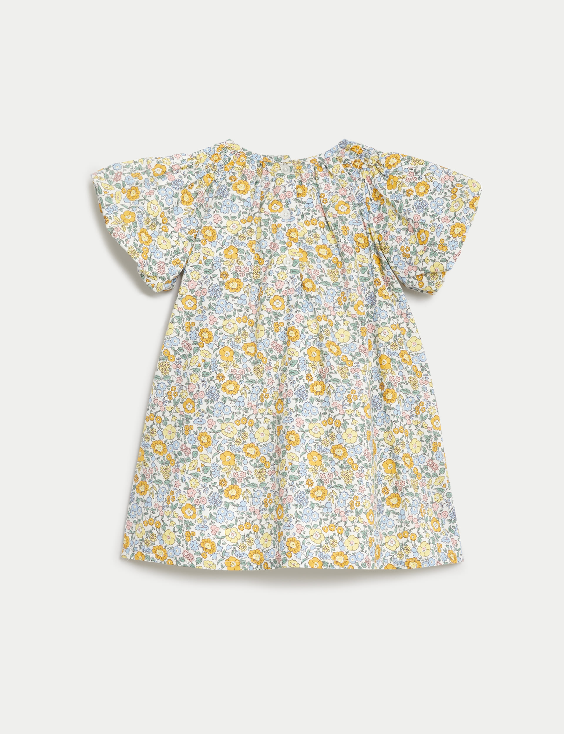 Pure Cotton Floral Dress (0-3 Yrs) 3 of 5