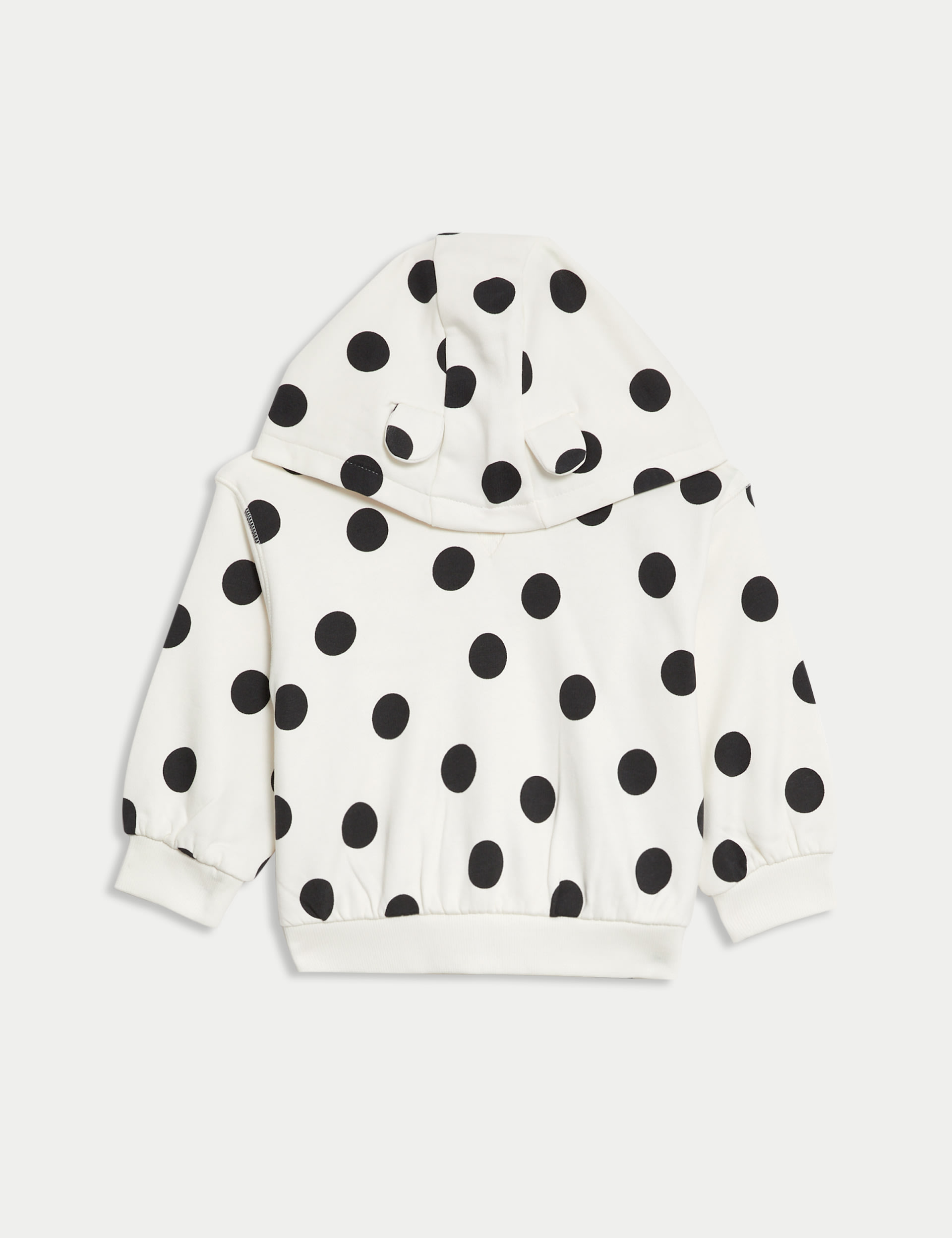 2pc Cotton Rich Spot Hooded Outfit (0-3 Yrs) 4 of 9