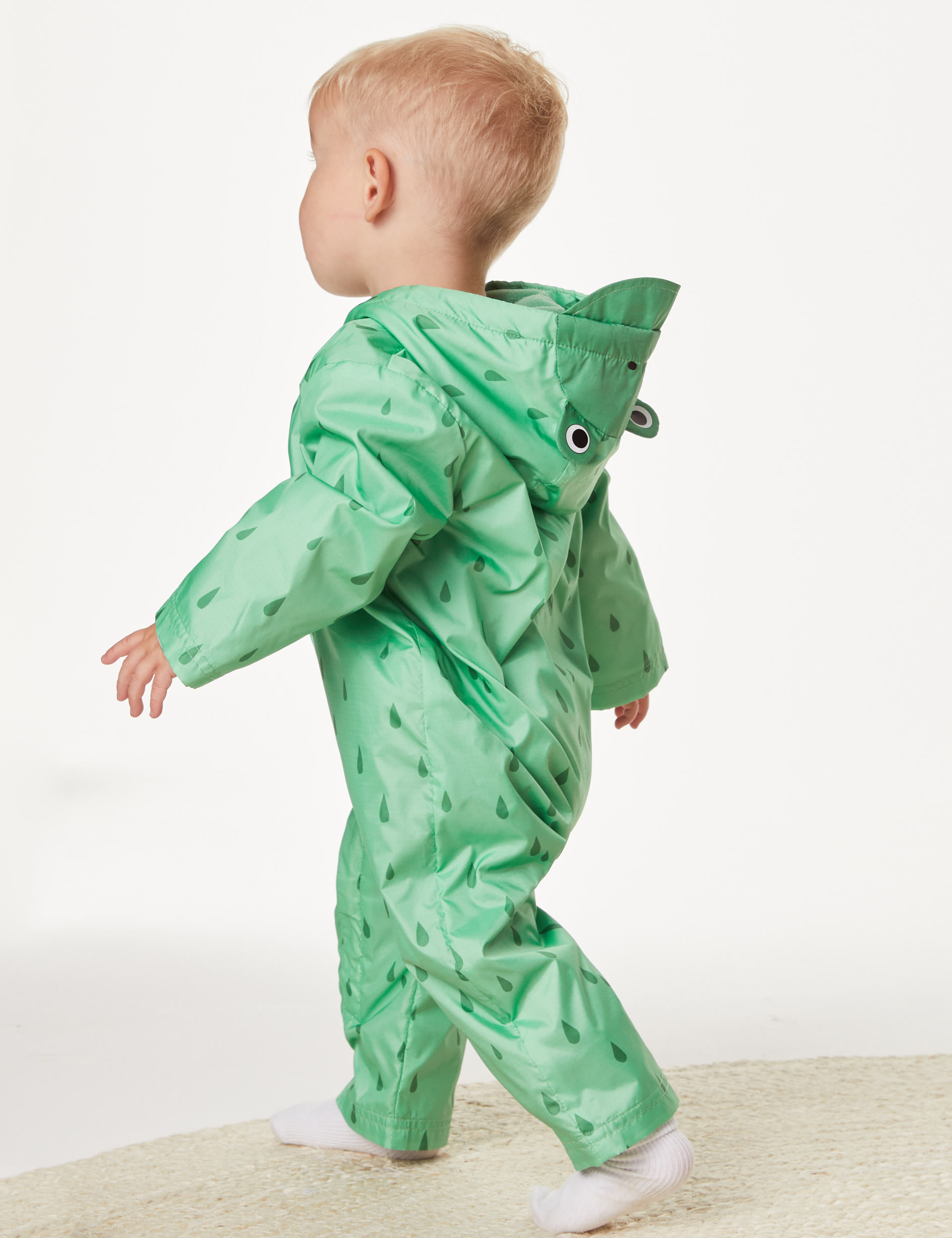 Hooded Frog Puddlesuit (0-3 Yrs) 8 of 8