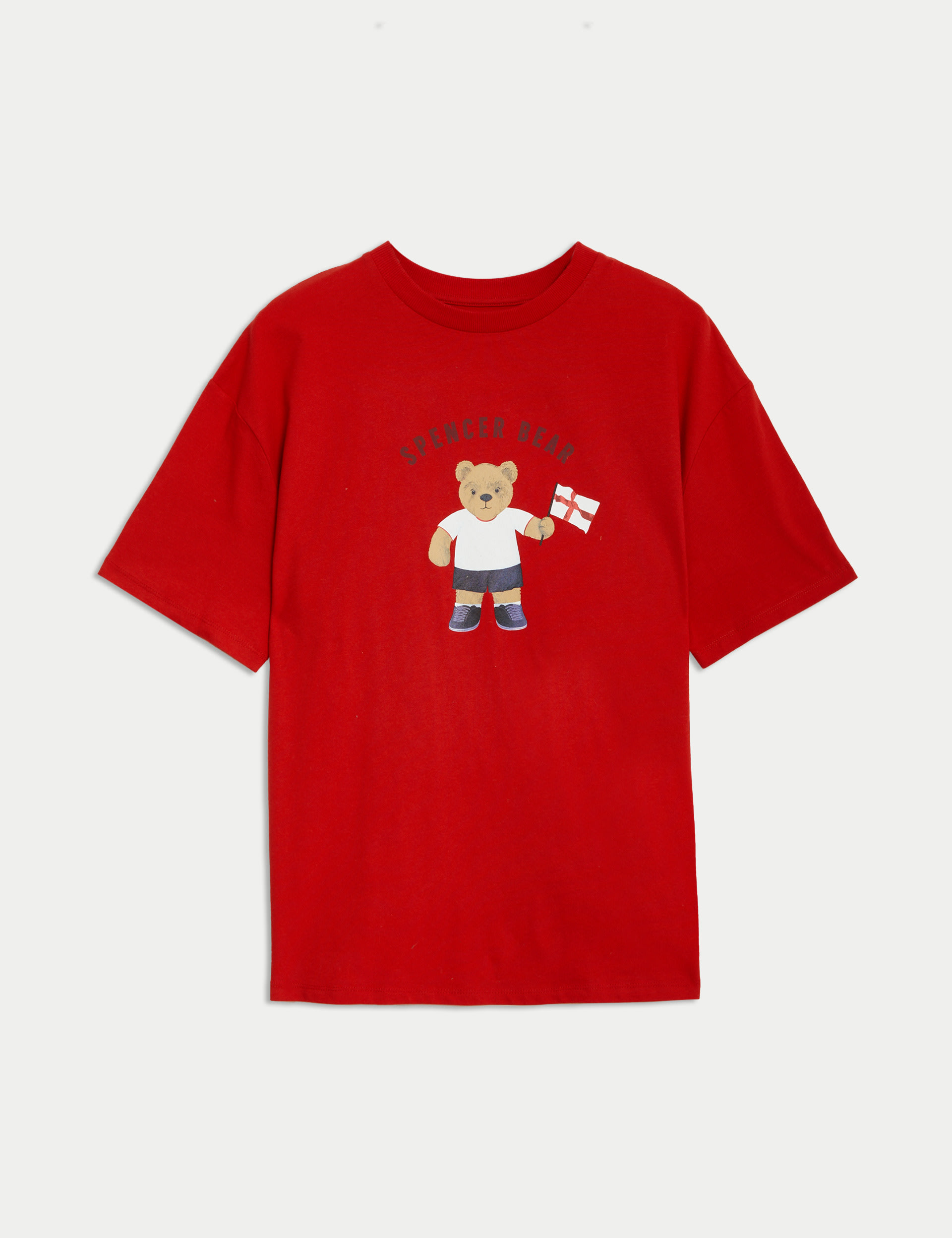 Pure Cotton Spencer Bear™ England T-Shirt (6-16 Yrs) 1 of 3