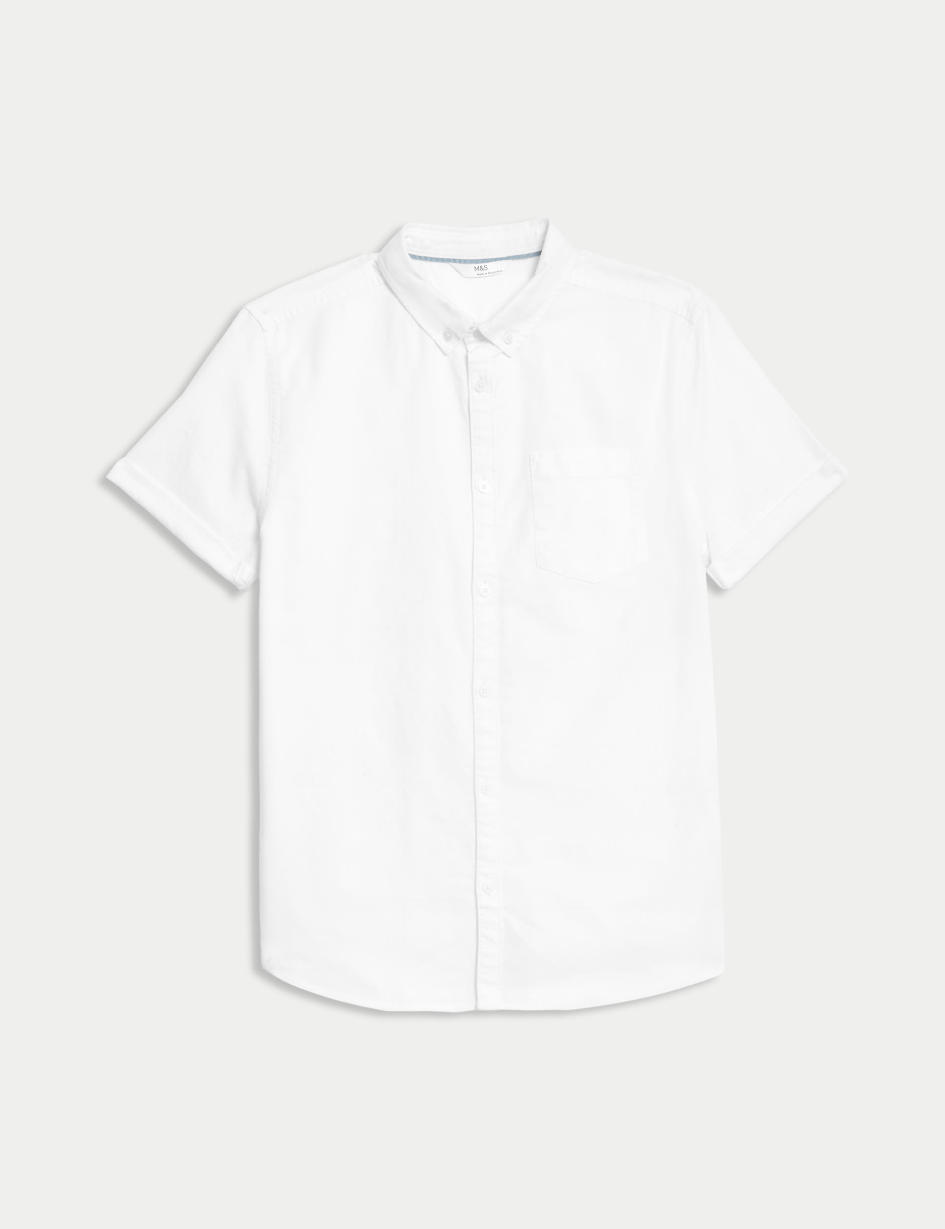 Pure Cotton Plain Shirt (6-16 Yrs) 2 of 5