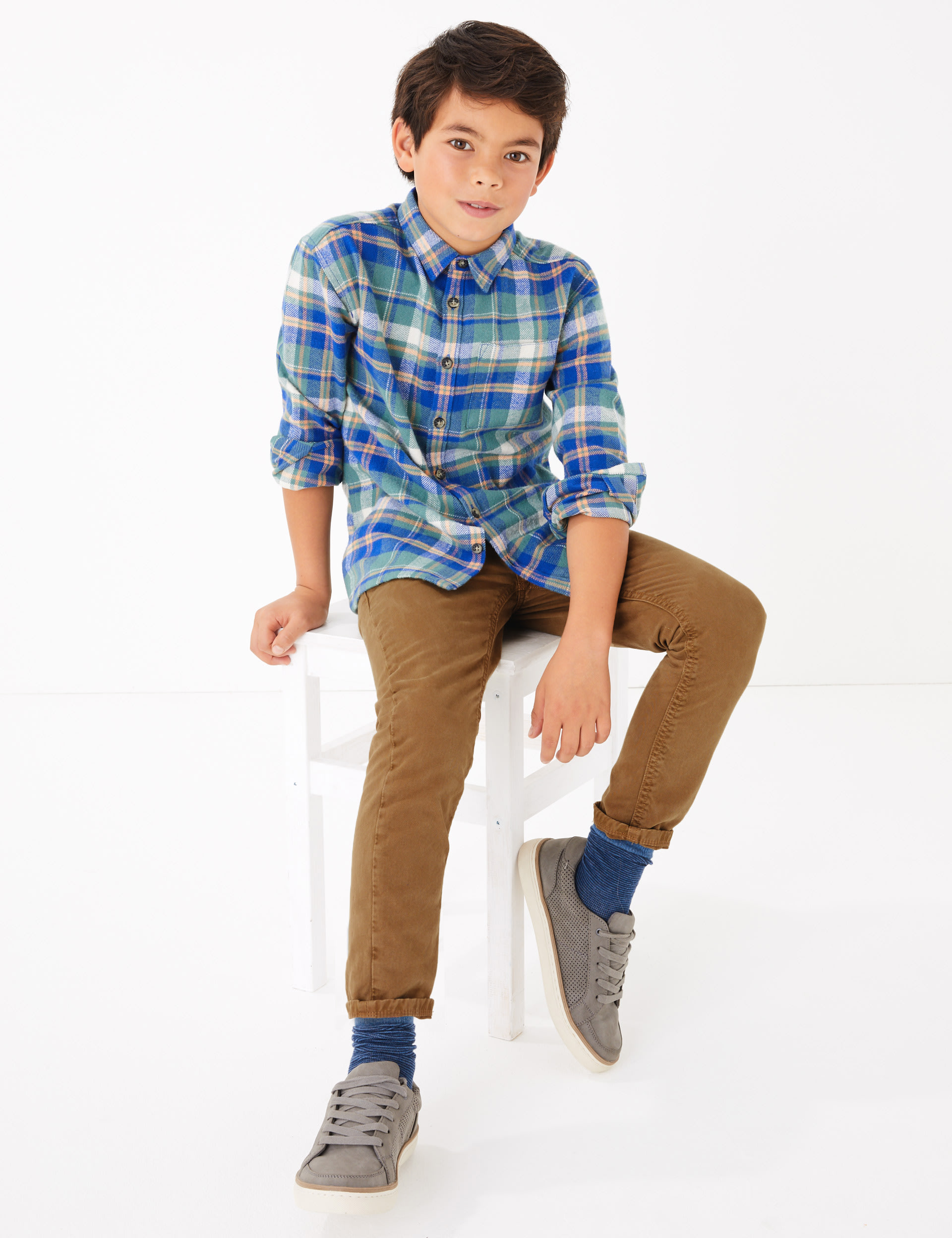 Pure Cotton Chinos (6-16 Yrs) | M&S