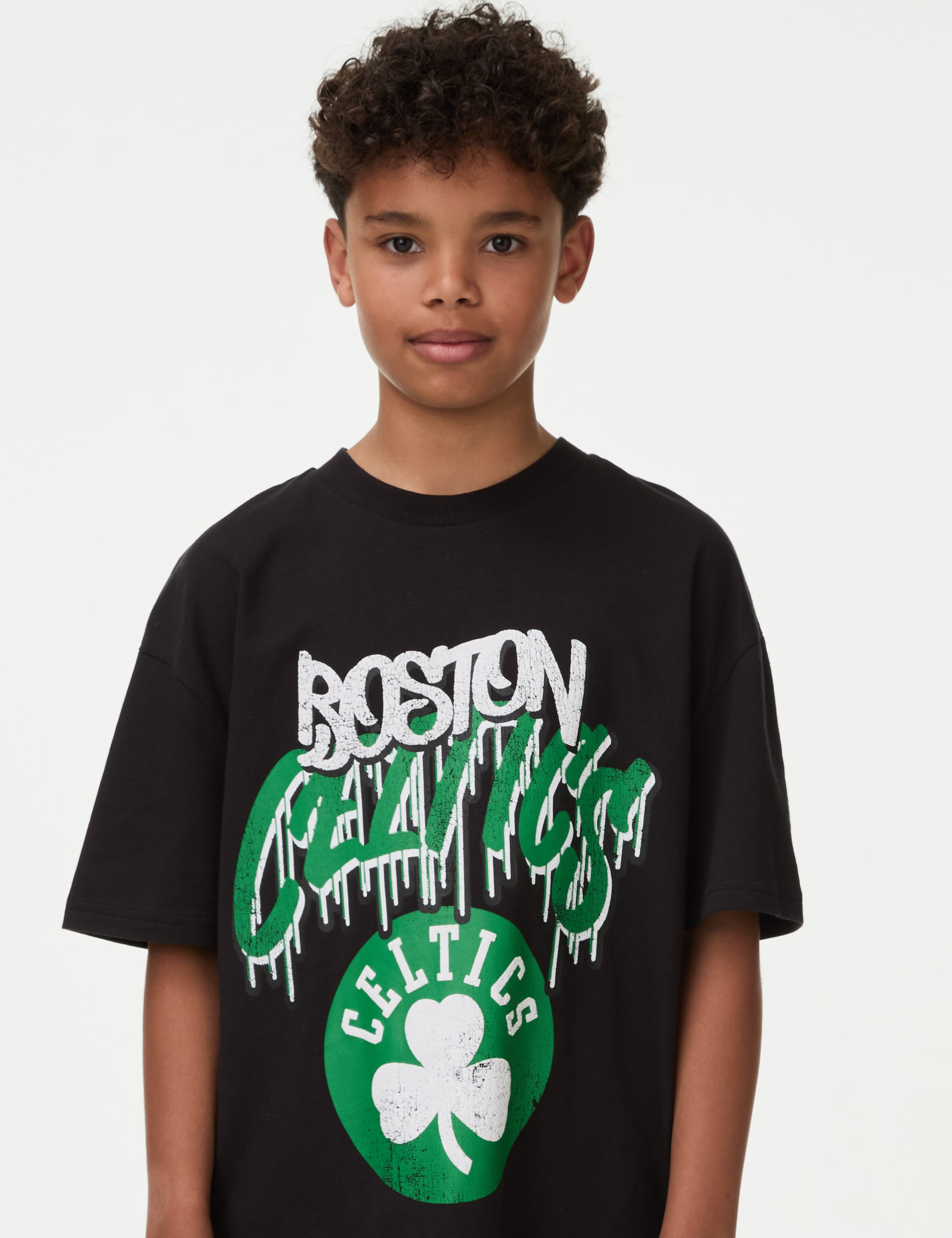 NBA Pure Cotton Boston Celtics T-Shirt (6-16 Yrs) 4 of 7