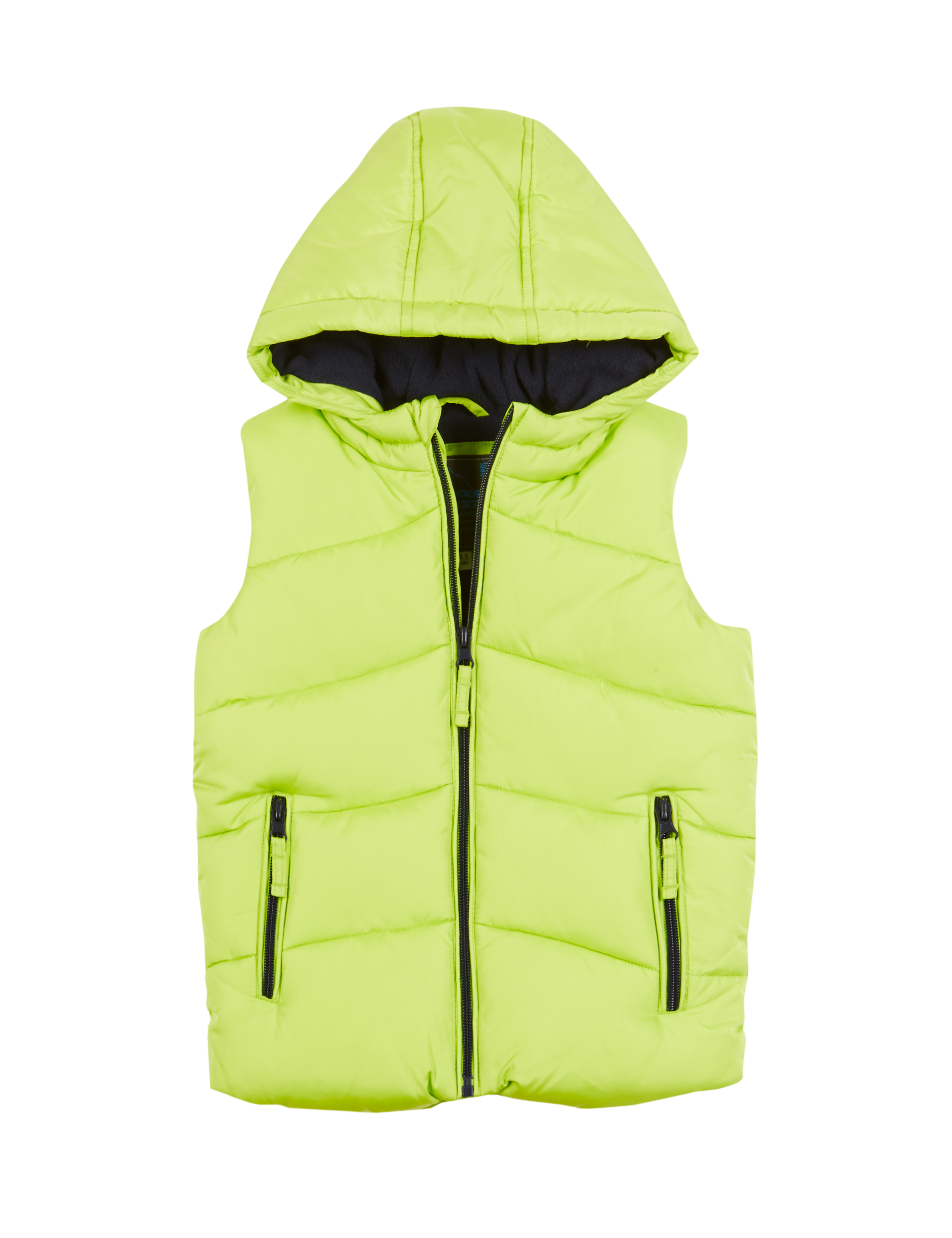 Padded Hooded Gilet with Fleece Lining (1-7 Years) 2 of 3