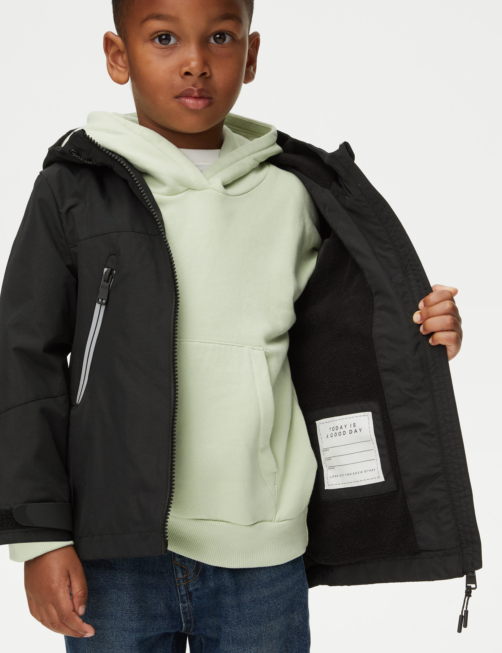 Stormwear™ Fleece Lined Hooded Jacket (2-8 Yrs) 5 of 6