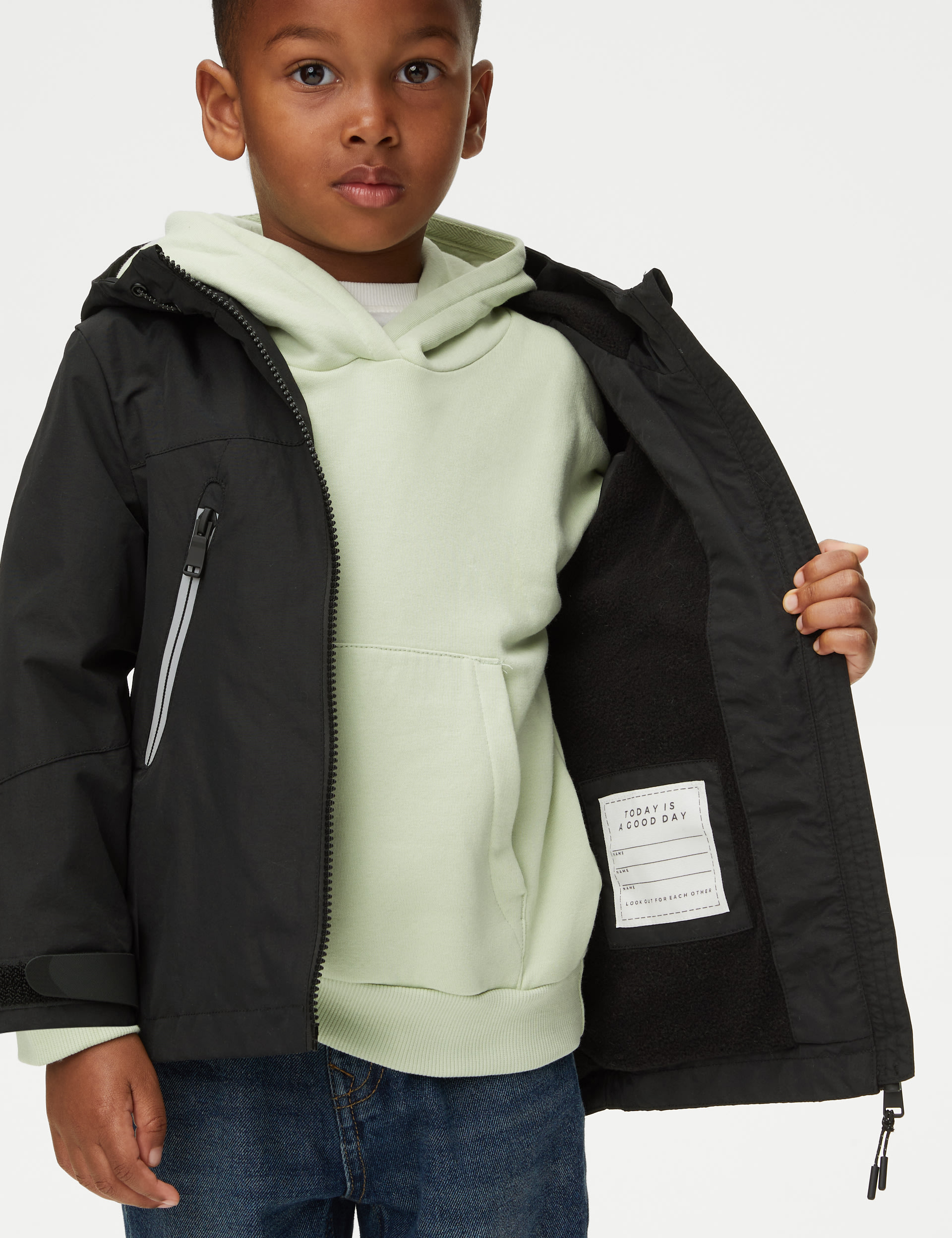 Stormwear™ Fleece Lined Hooded Jacket (2-8 Yrs) 5 of 7