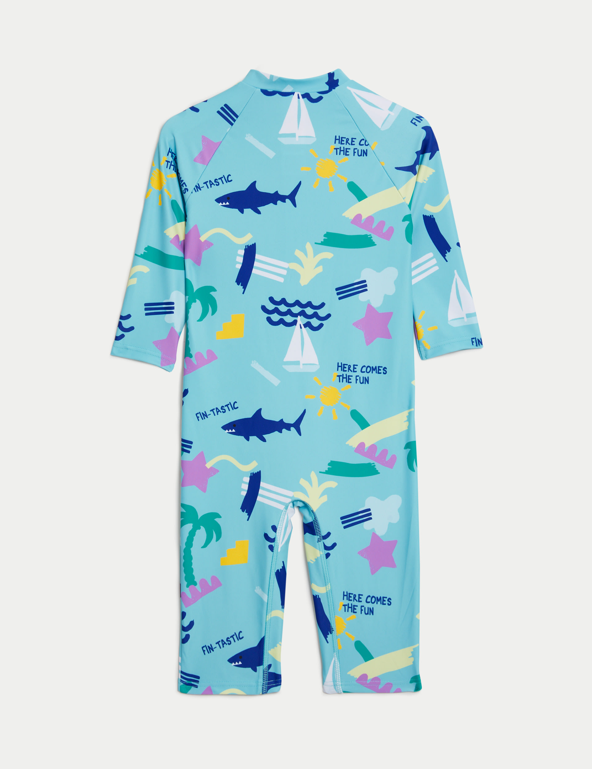 Beach Graphic All In One Swimsuit (2-8 Yrs) 3 of 4