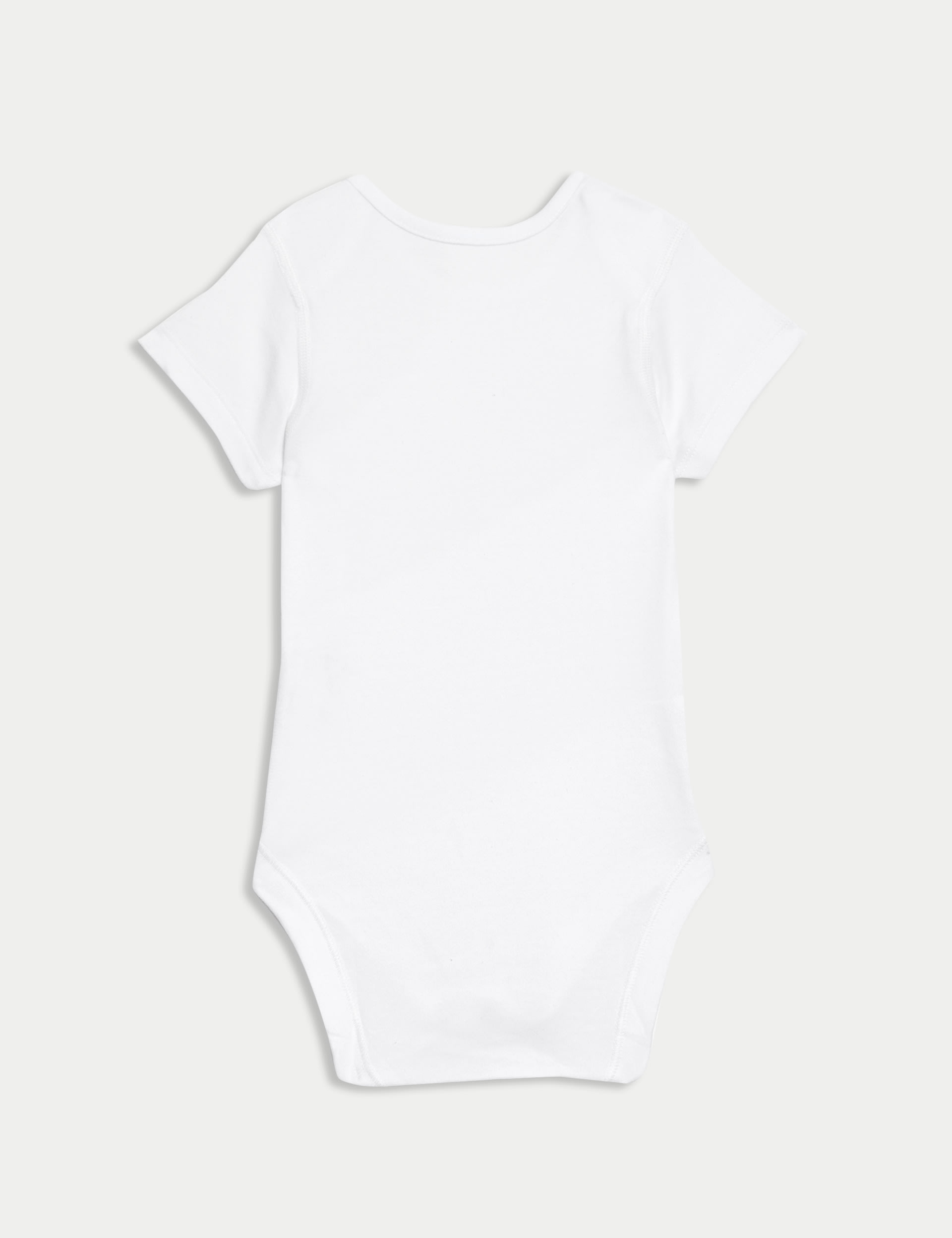 7pk Pure Cotton Short Sleeve Bodysuits (5lbs-3 Yrs) 3 of 4