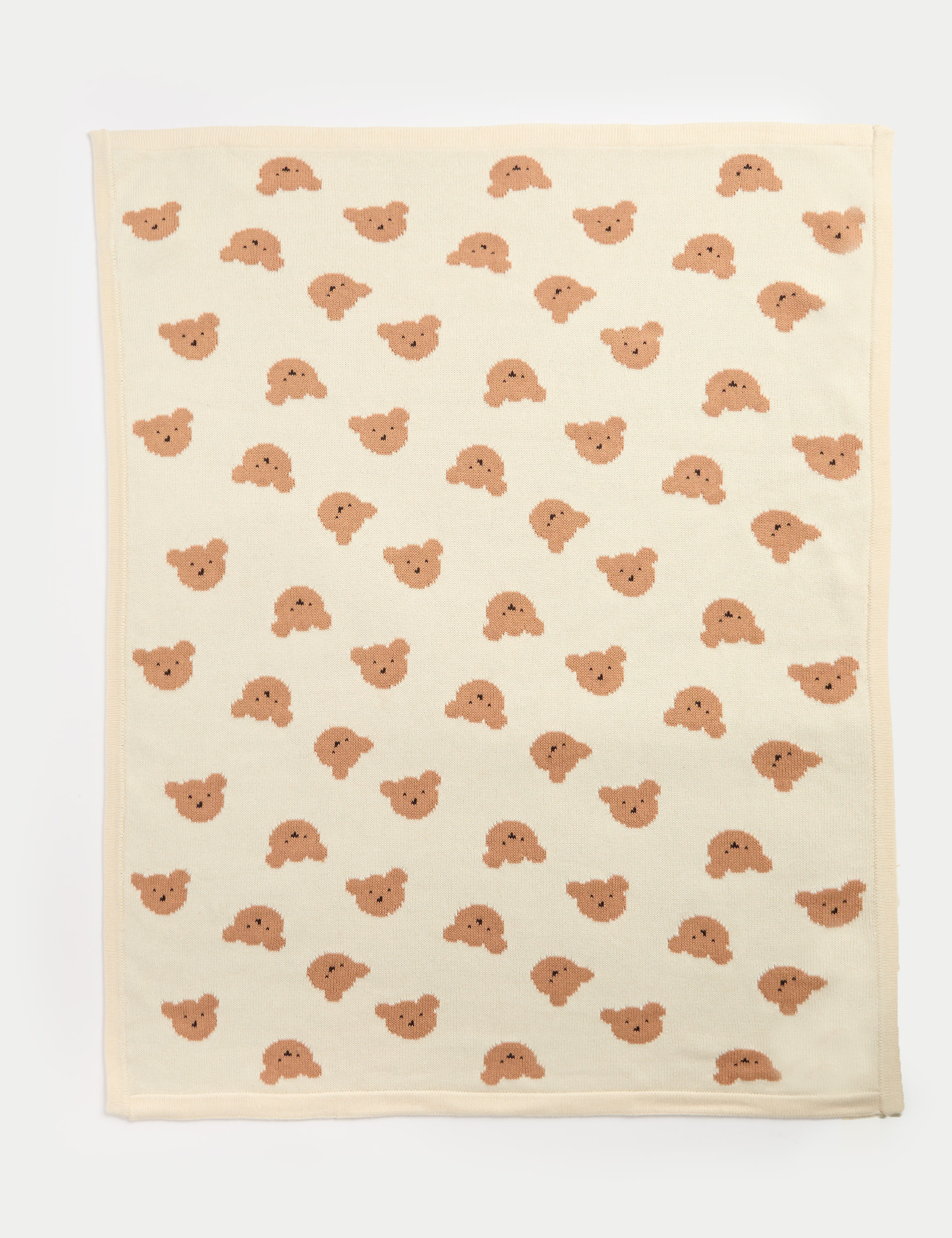 Pure Cotton Knitted Spencer Bear™ Blanket 1 of 3