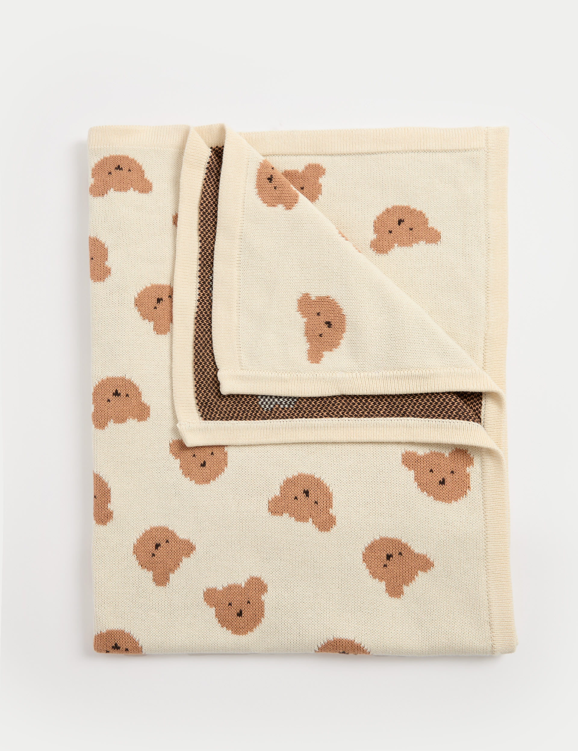 Pure Cotton Knitted Spencer Bear™ Blanket 2 of 3