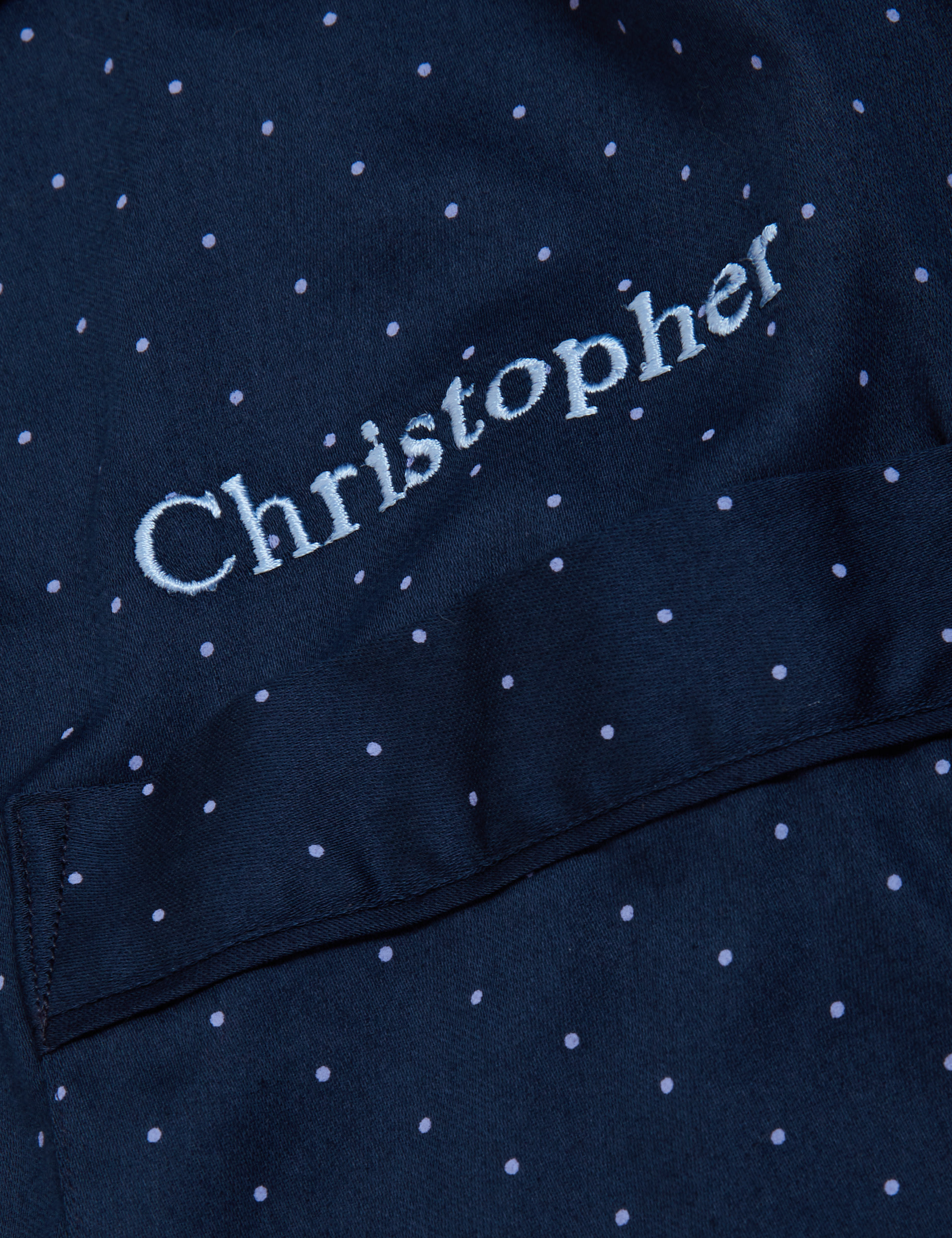 Personalised Men's Polka Dot Pyjama Set 2 of 2