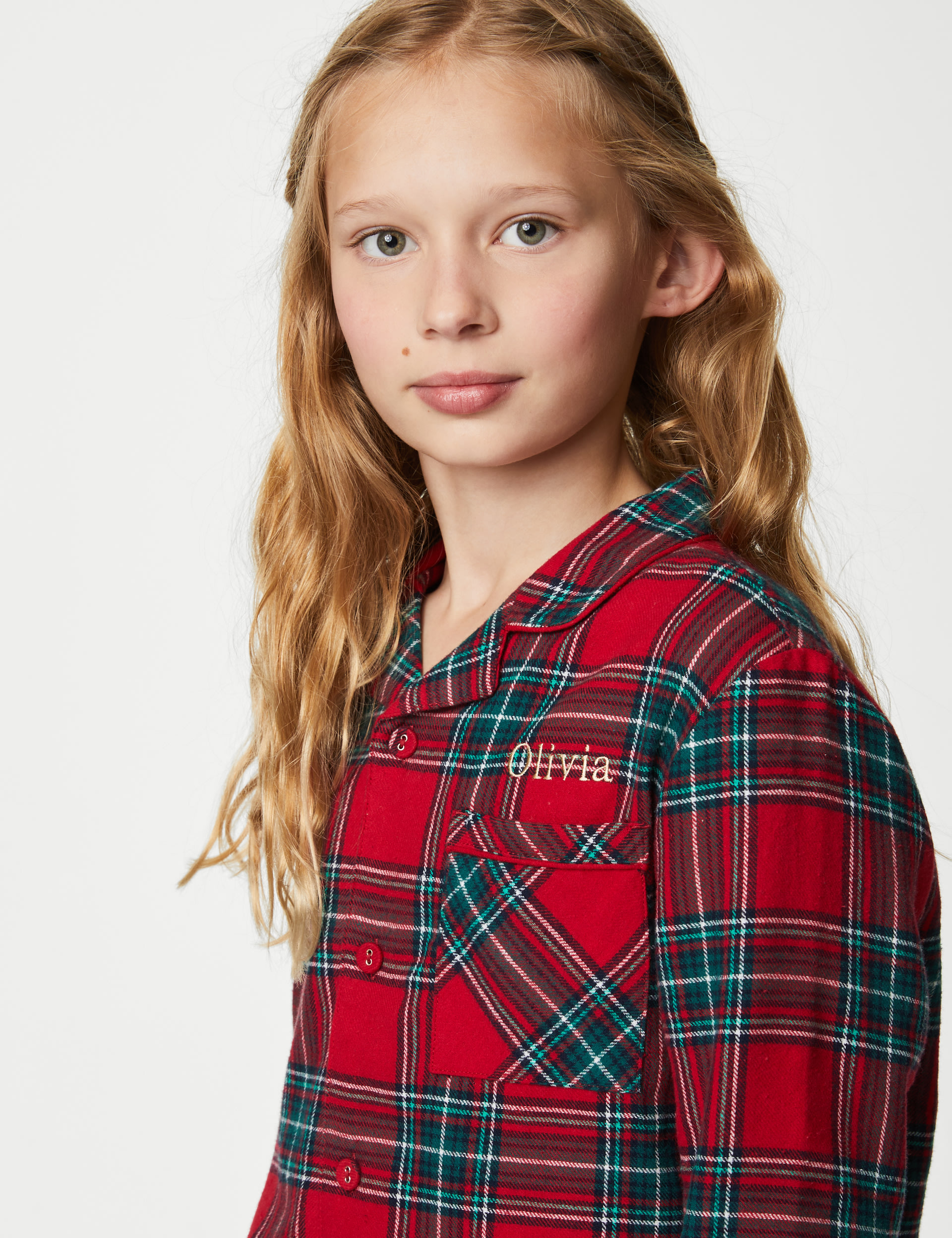 Personalised Kids' Checked Pyjamas Set (1-16 Yrs) 3 of 6