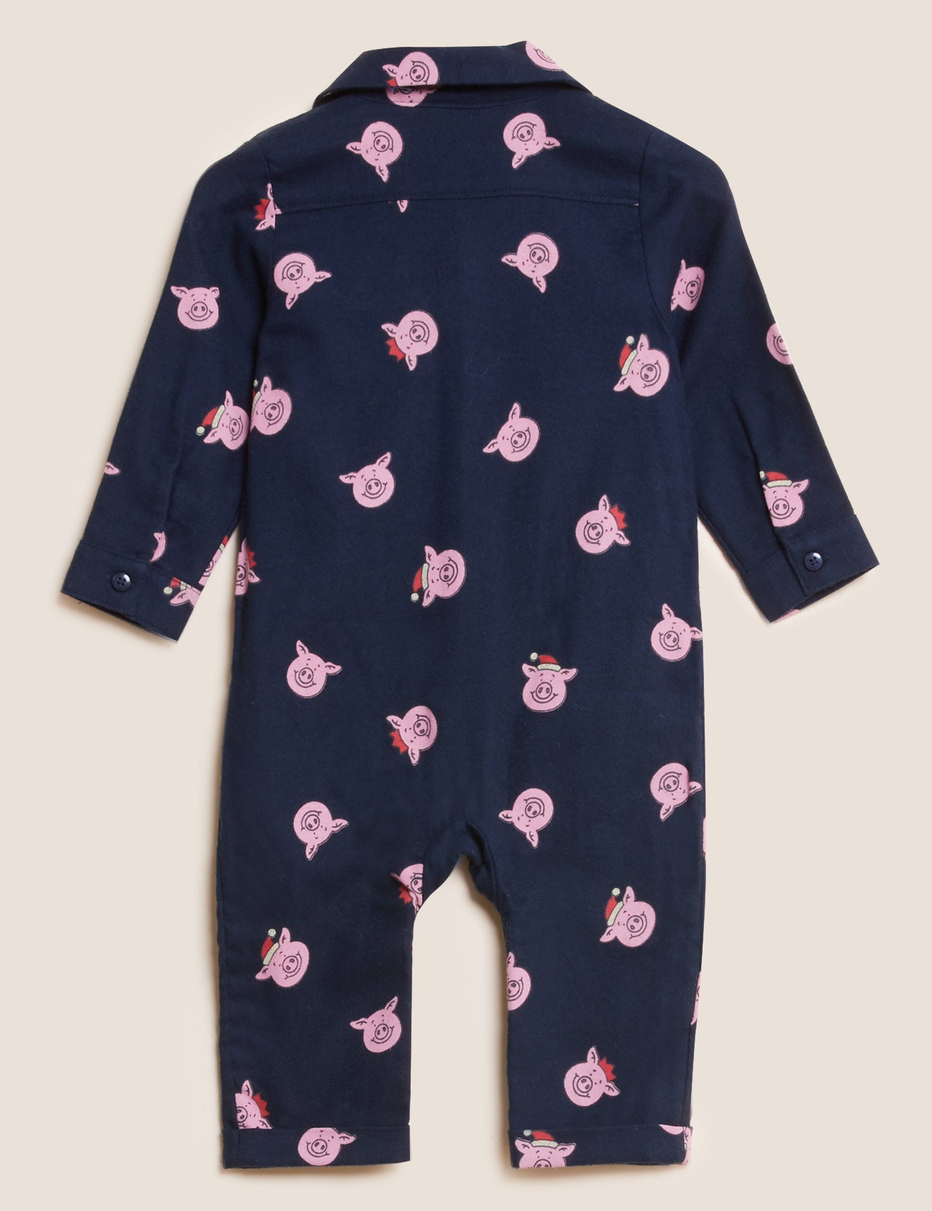 Girls Pig Applique Romper by Three Sisters