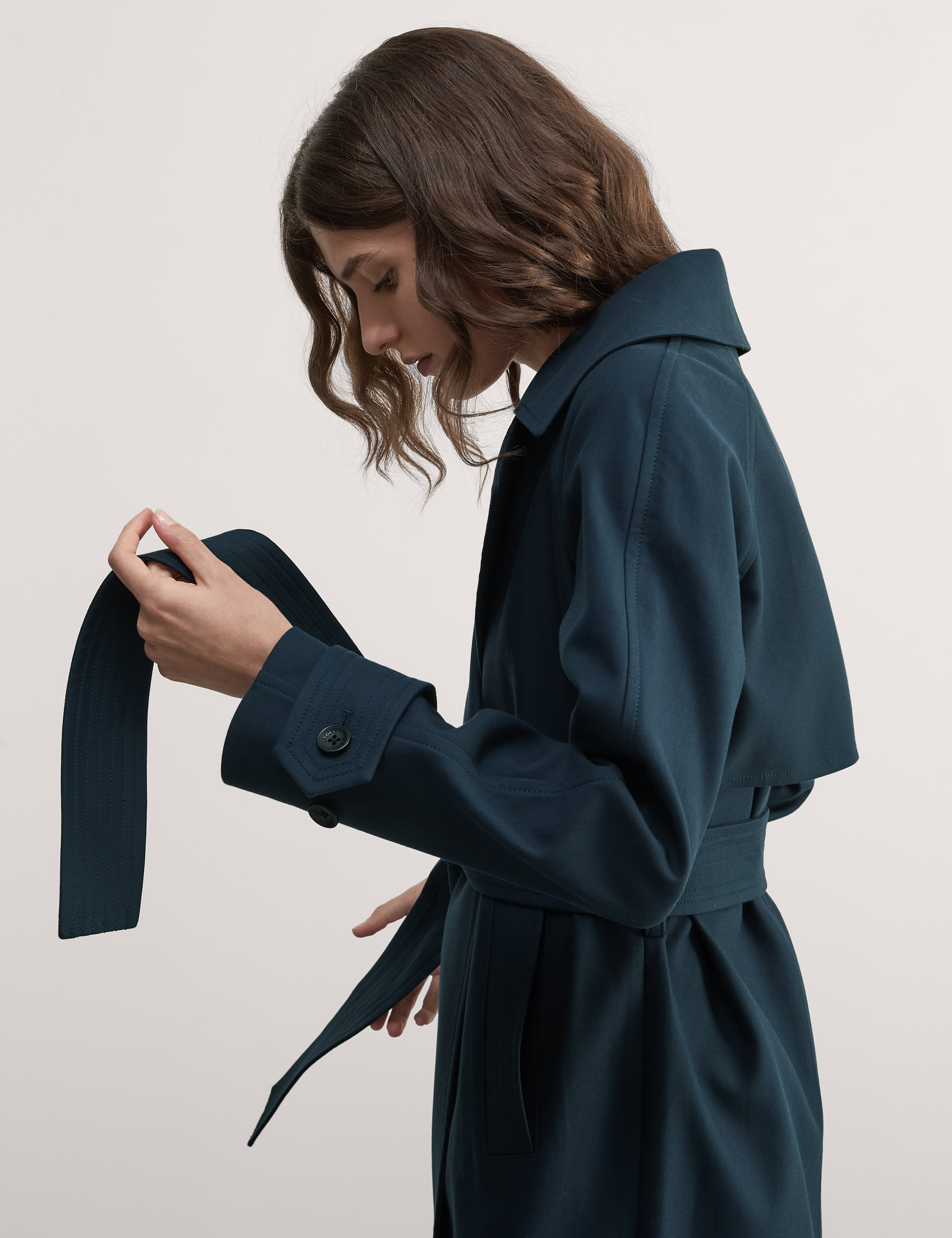 Pure Cotton Belted Trench Coat | JAEGER | M&S