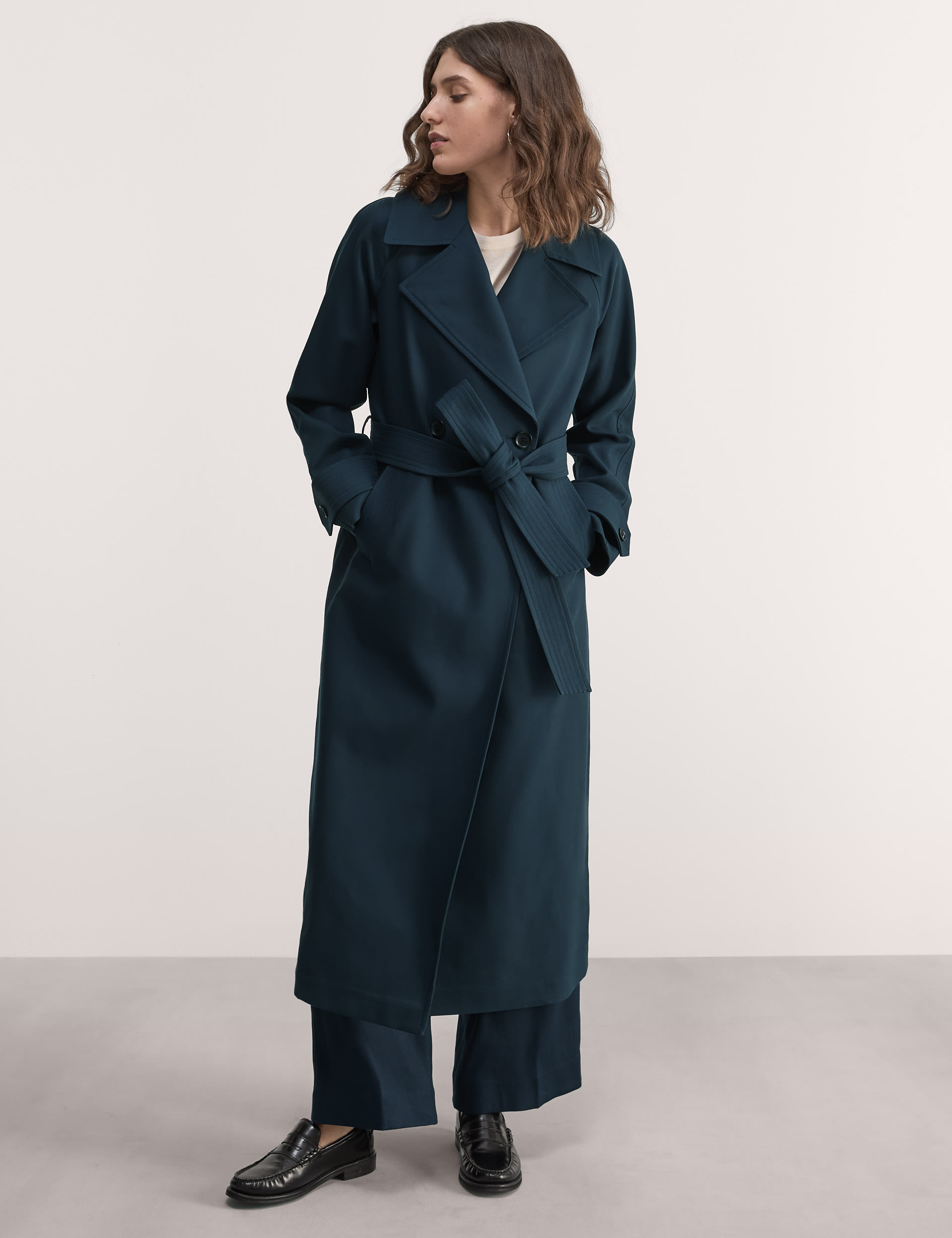 Pure Cotton Belted Trench Coat 4 of 12