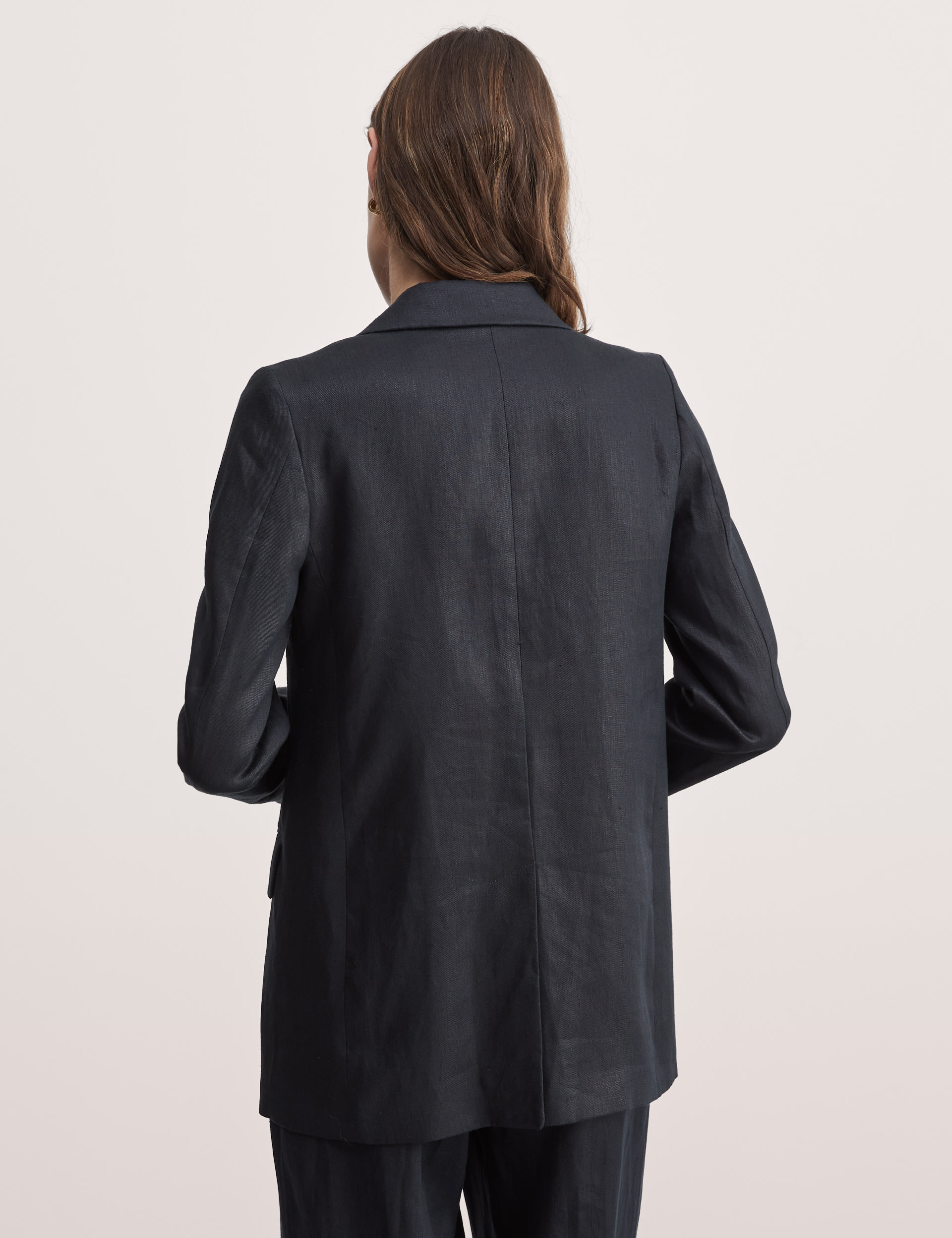 Pure Linen Double Breasted Jacket