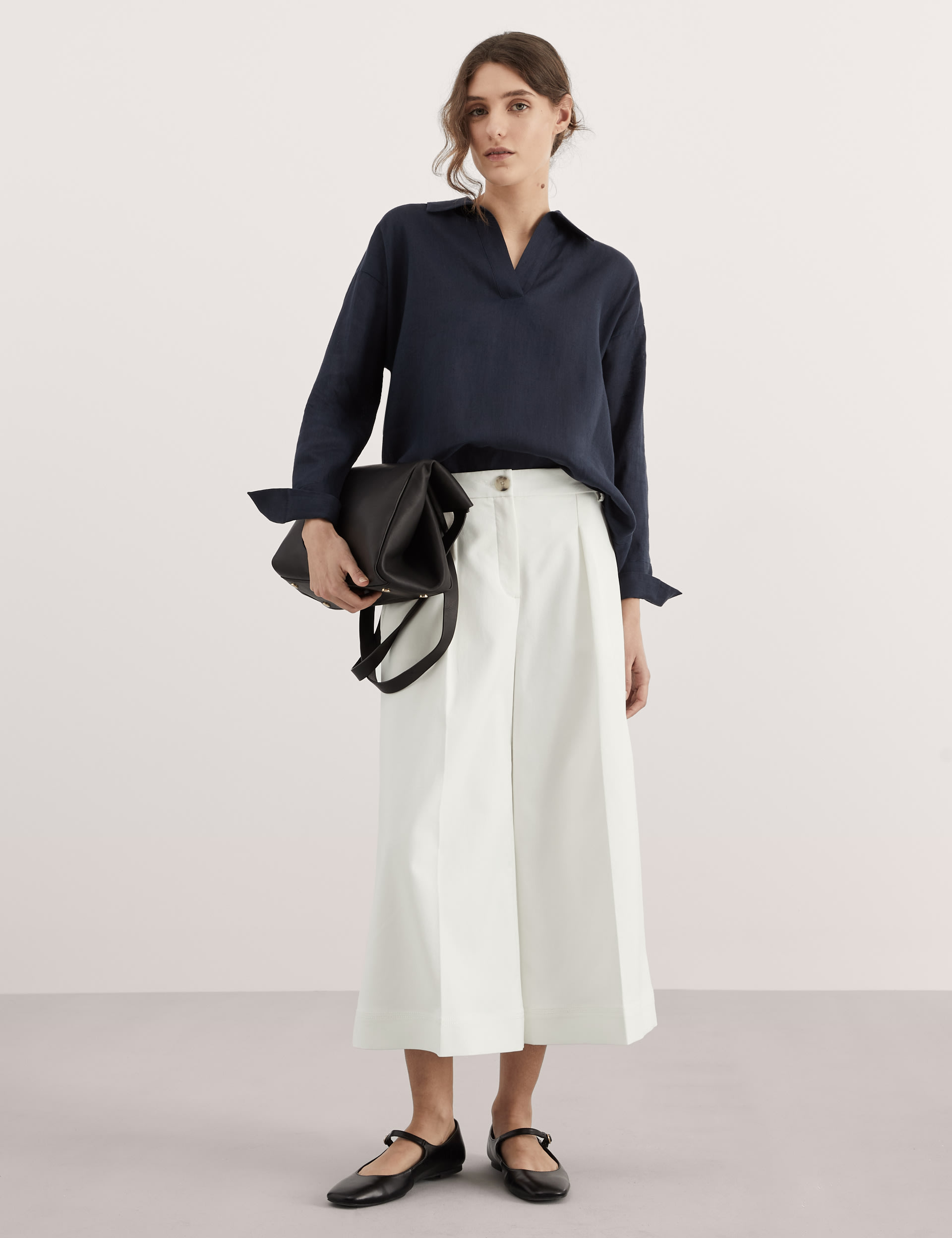 Cotton Rich Wide Leg Culottes 1 of 7