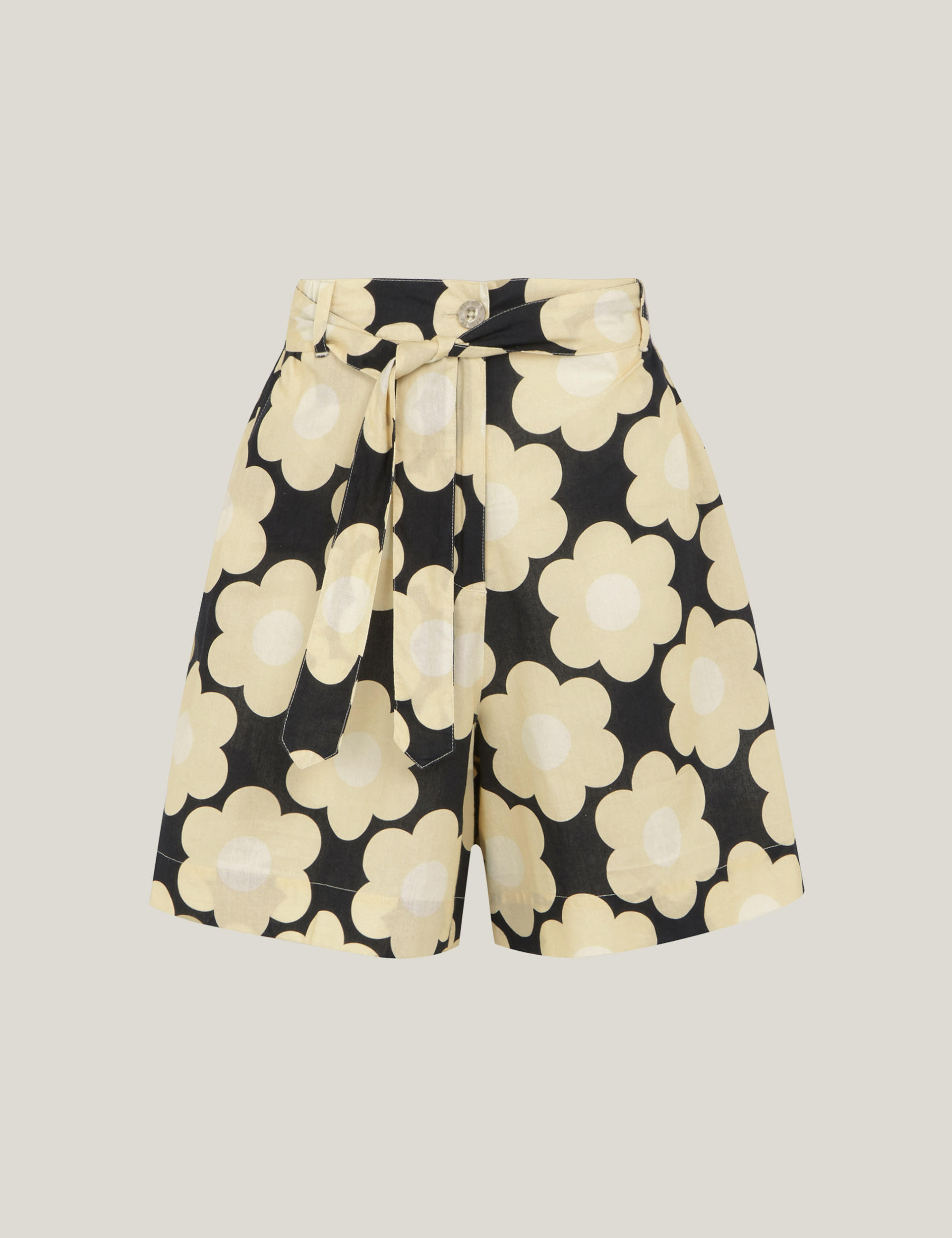 Orla Kiely Cotton Rich Floral Paperbag Shorts 2 of 4