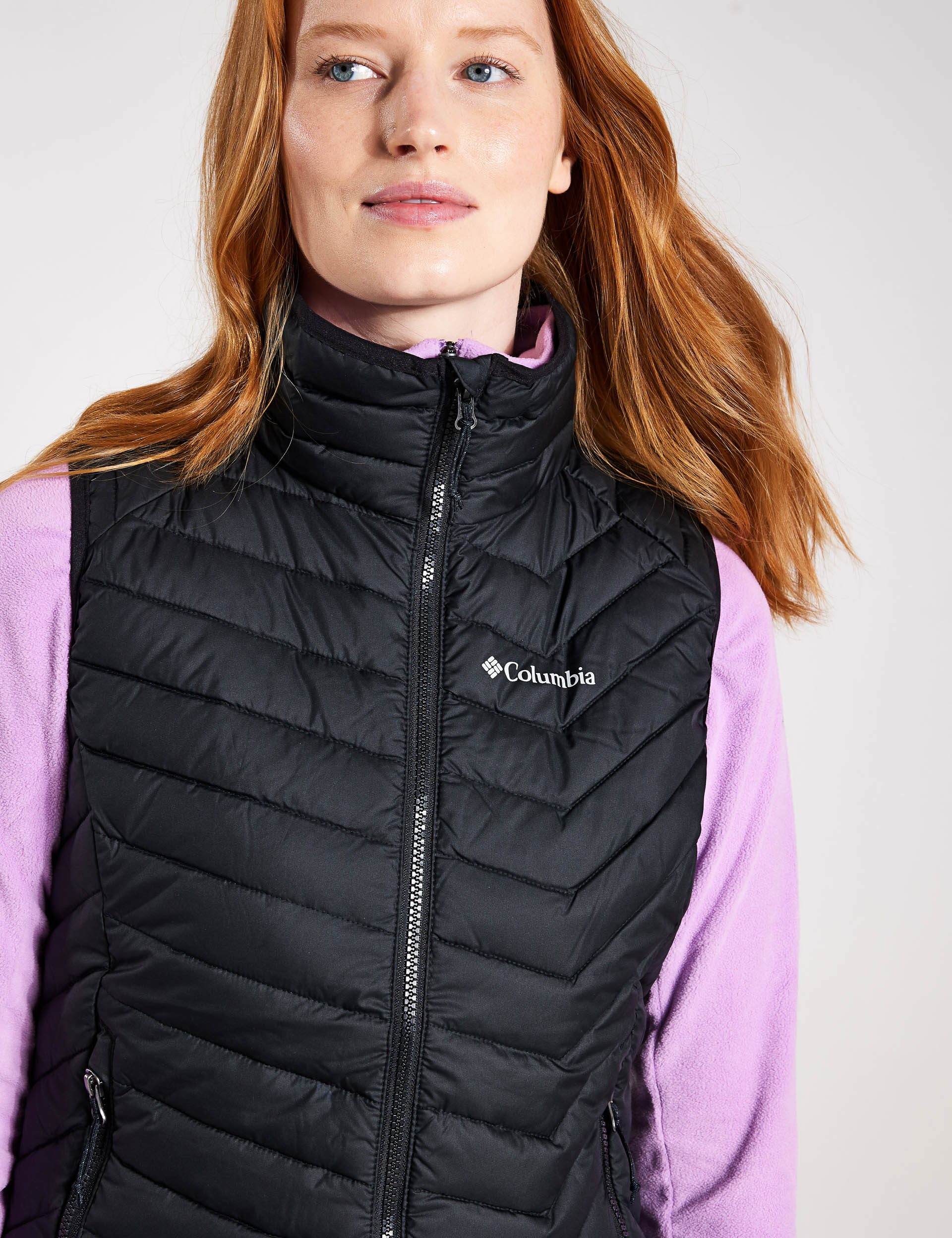 Tall Man Colour Block Quilted Funnel Neck Gilet