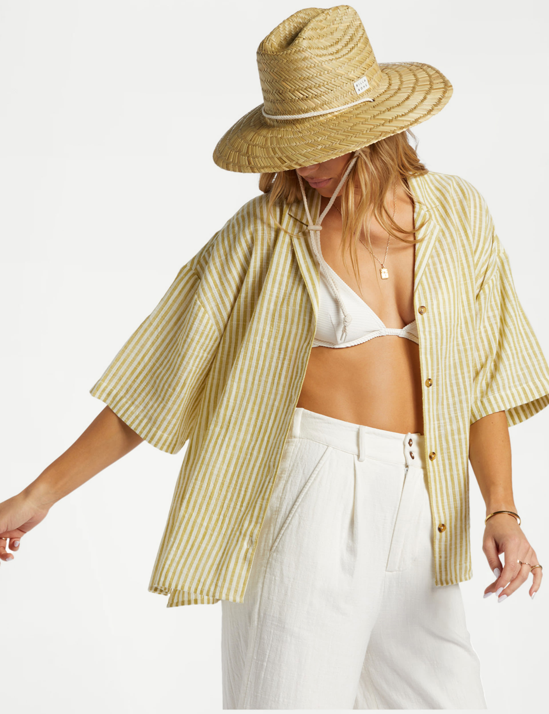 Beach Side Pure Cotton Striped Beach Shirt 3 of 5